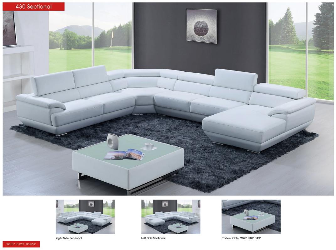 

    
ESF 430 Sectional Pure White Sectional Sofa White 430RIGHTPUREWHITE
