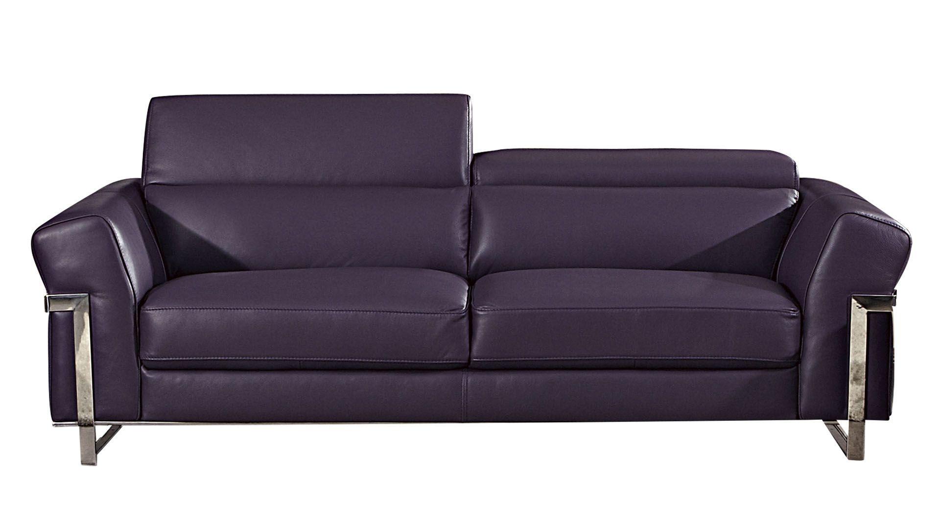 

    
Purple Italian Full Leather Sofa EK012-PUR-SF American Eagle Modern
