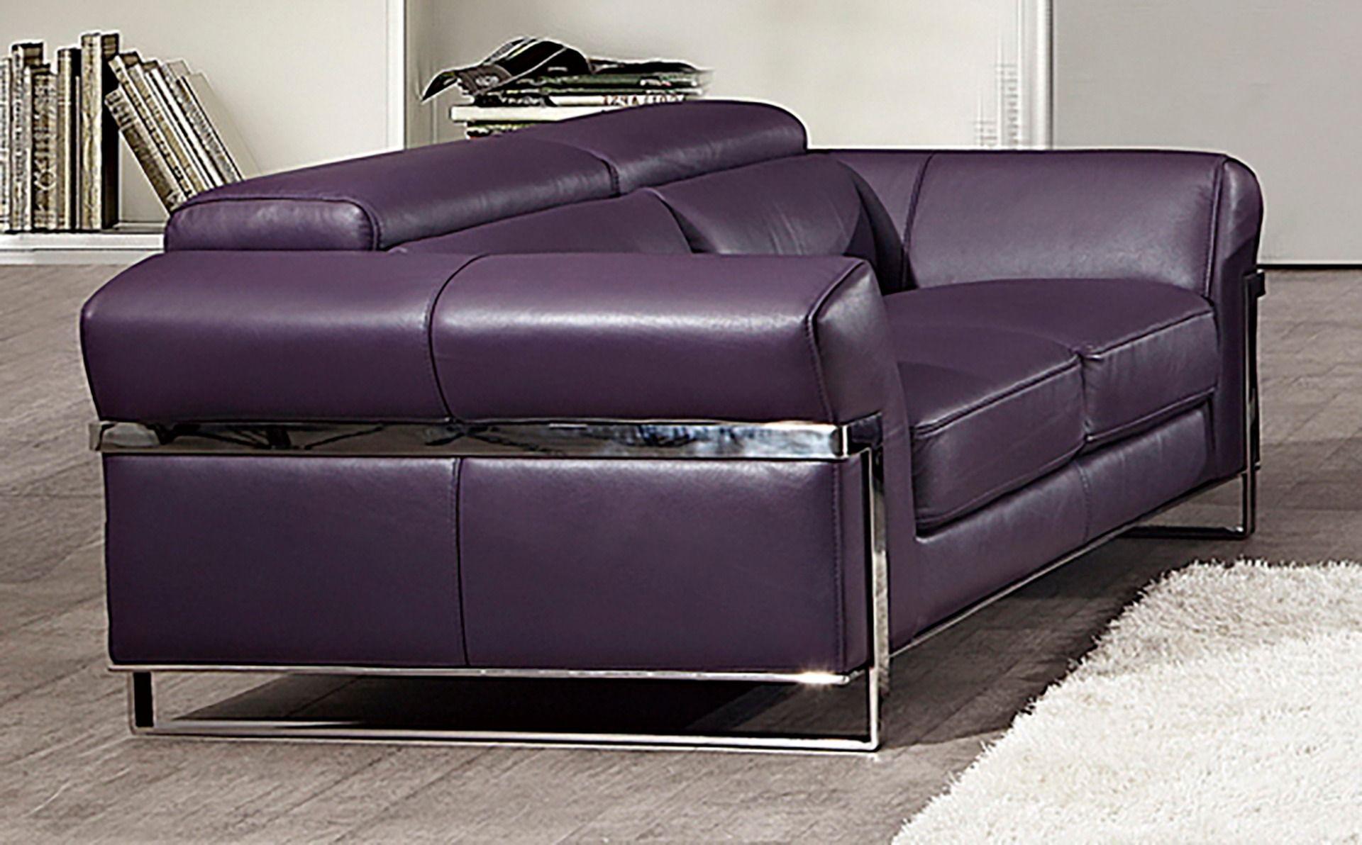 

                    
American Eagle Furniture EK012-PUR Sofa Set Purple Italian Leather Purchase 
