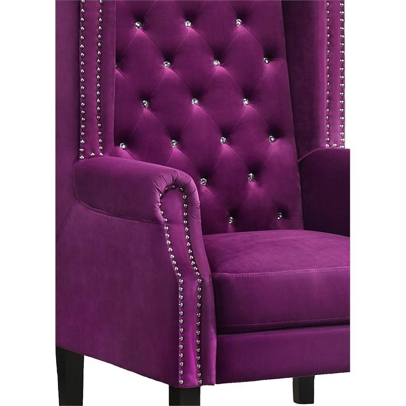 

    
Cosmos Furniture Bollywood Arm Chairs Purple 3037PURBOL
