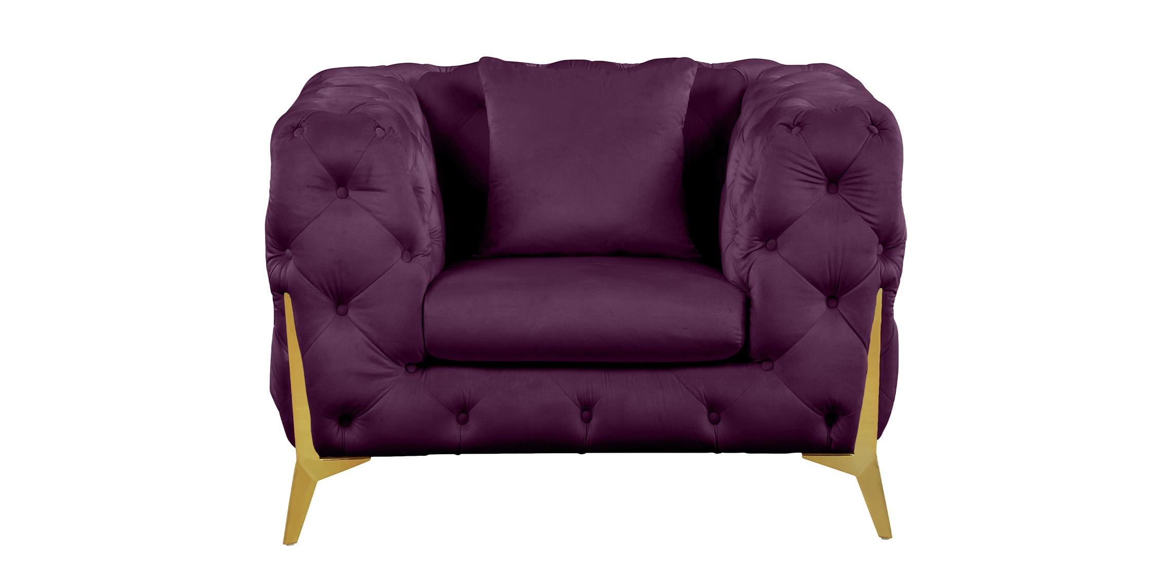

    
695Purple-C-Set-2 Purple Velvet Tufted Chair Set 2P KINGDOM 695Purple-C Meridian Contemporary Modern
