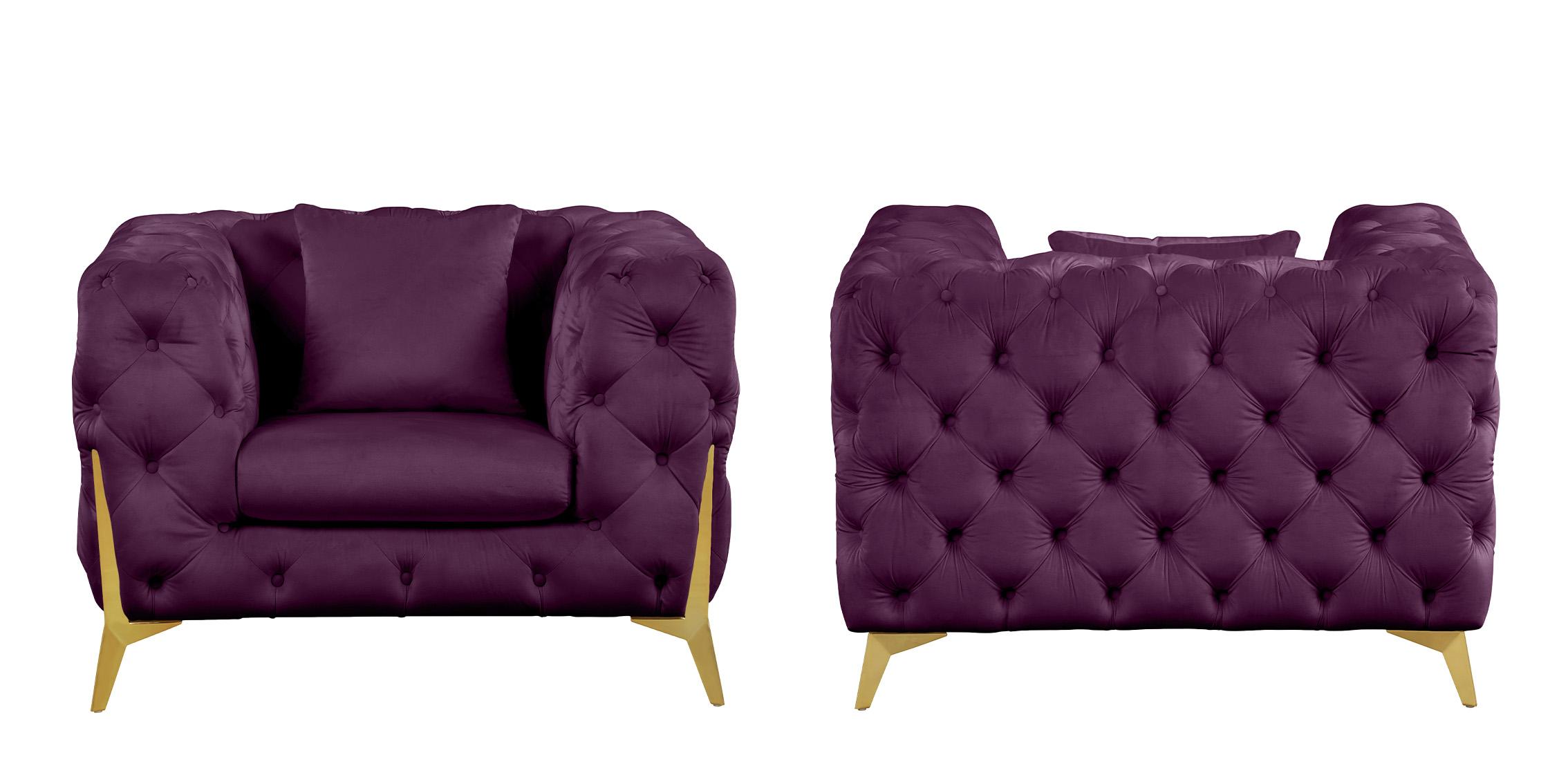 

        
Meridian Furniture KINGDOM 695Purple-C Arm Chair Set Purple Velvet 094308258423
