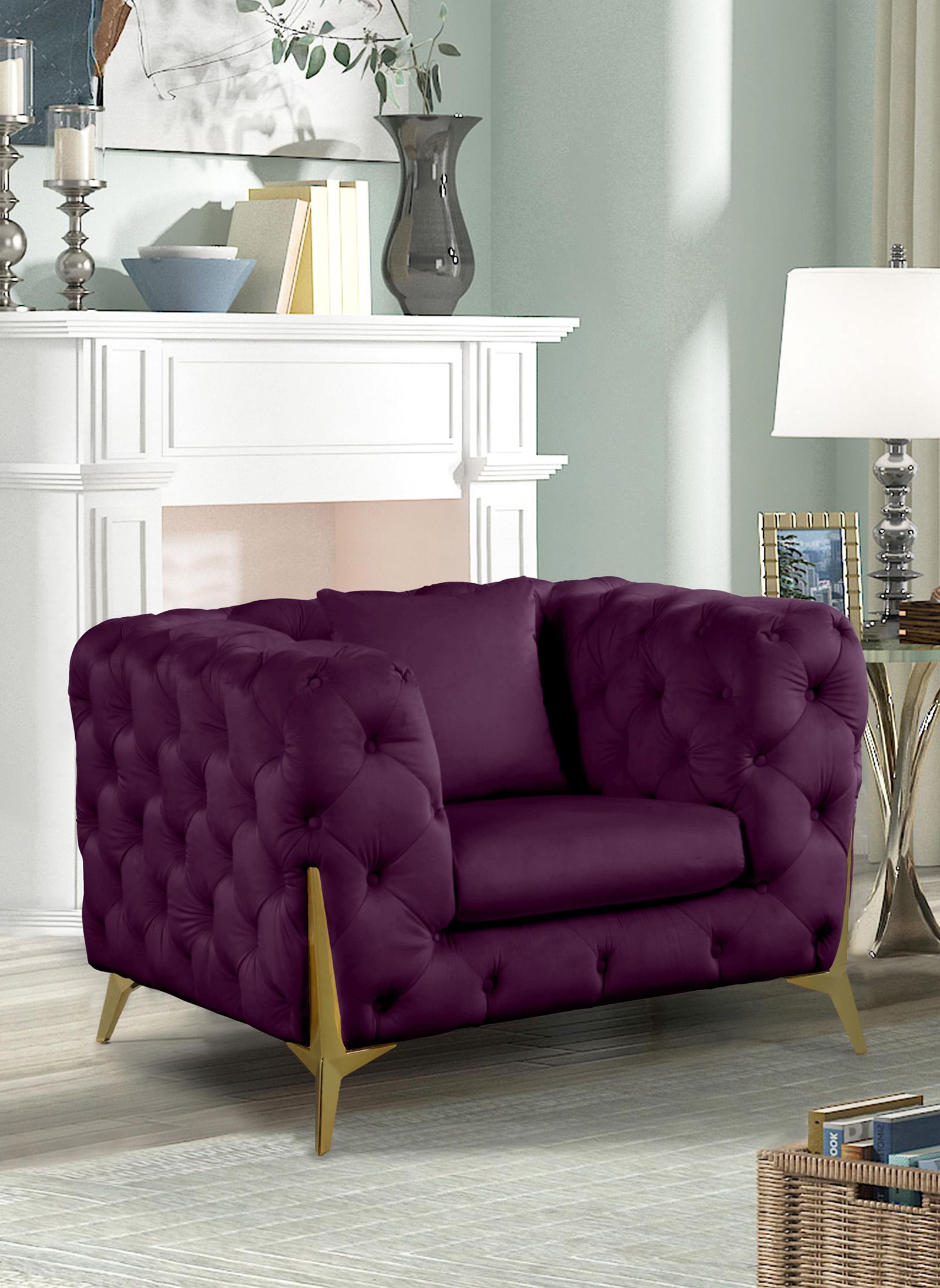 

    
Meridian Furniture KINGDOM 695Purple-C Arm Chair Set Purple 695Purple-C-Set-2

