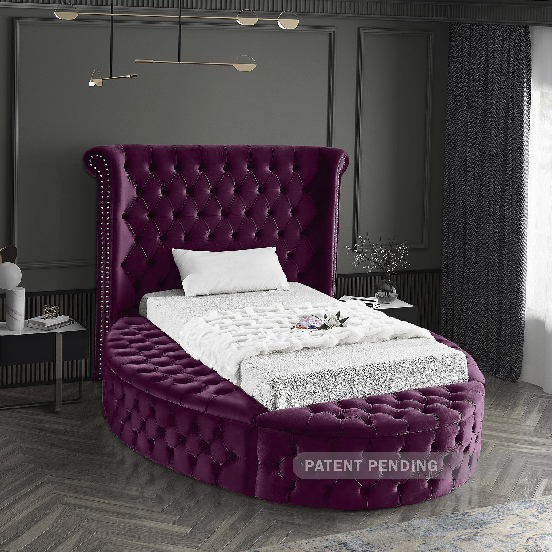 

    
LuxusPurple-T Meridian Furniture Storage Bed
