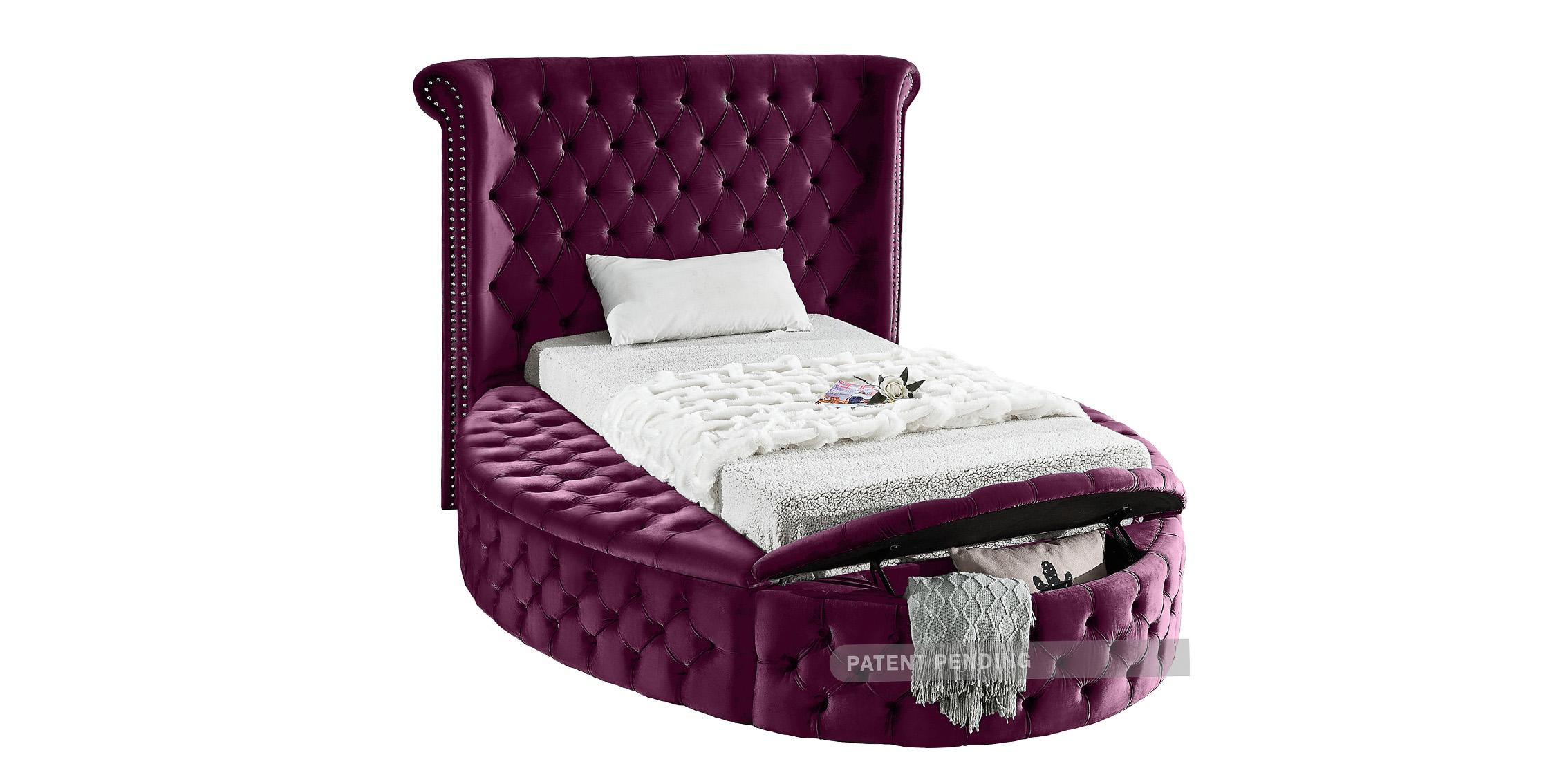 

        
Meridian Furniture LuxusPurple-T Storage Bed Purple Velvet 094308253183
