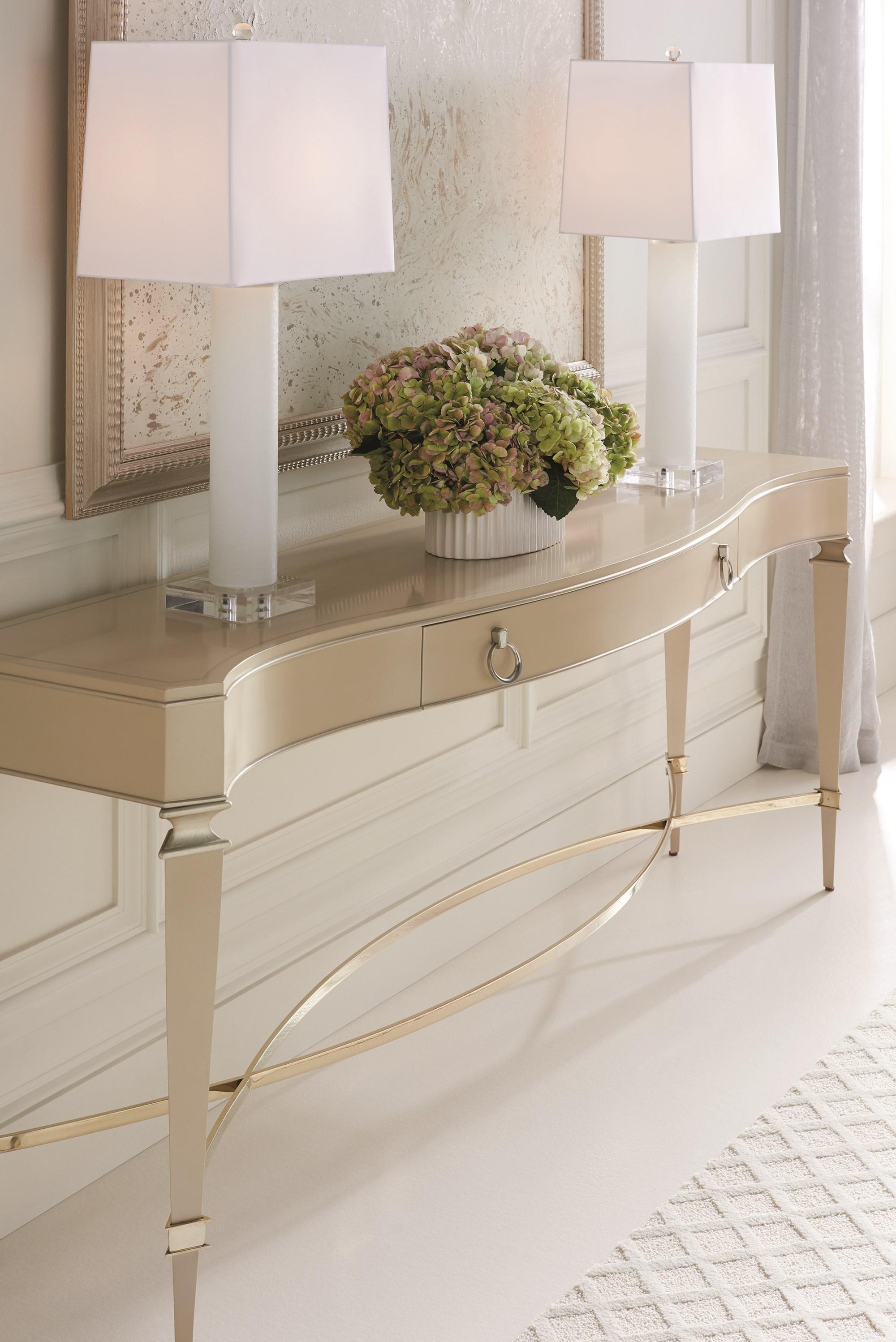 

    
Caracole SLIM CHANCE Console Table Pearl/Gold CLA-017-442
