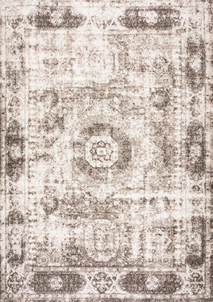 

    
Ramona Brown and Beige Border Medallion Area Rug 5x8 by Art Carpet
