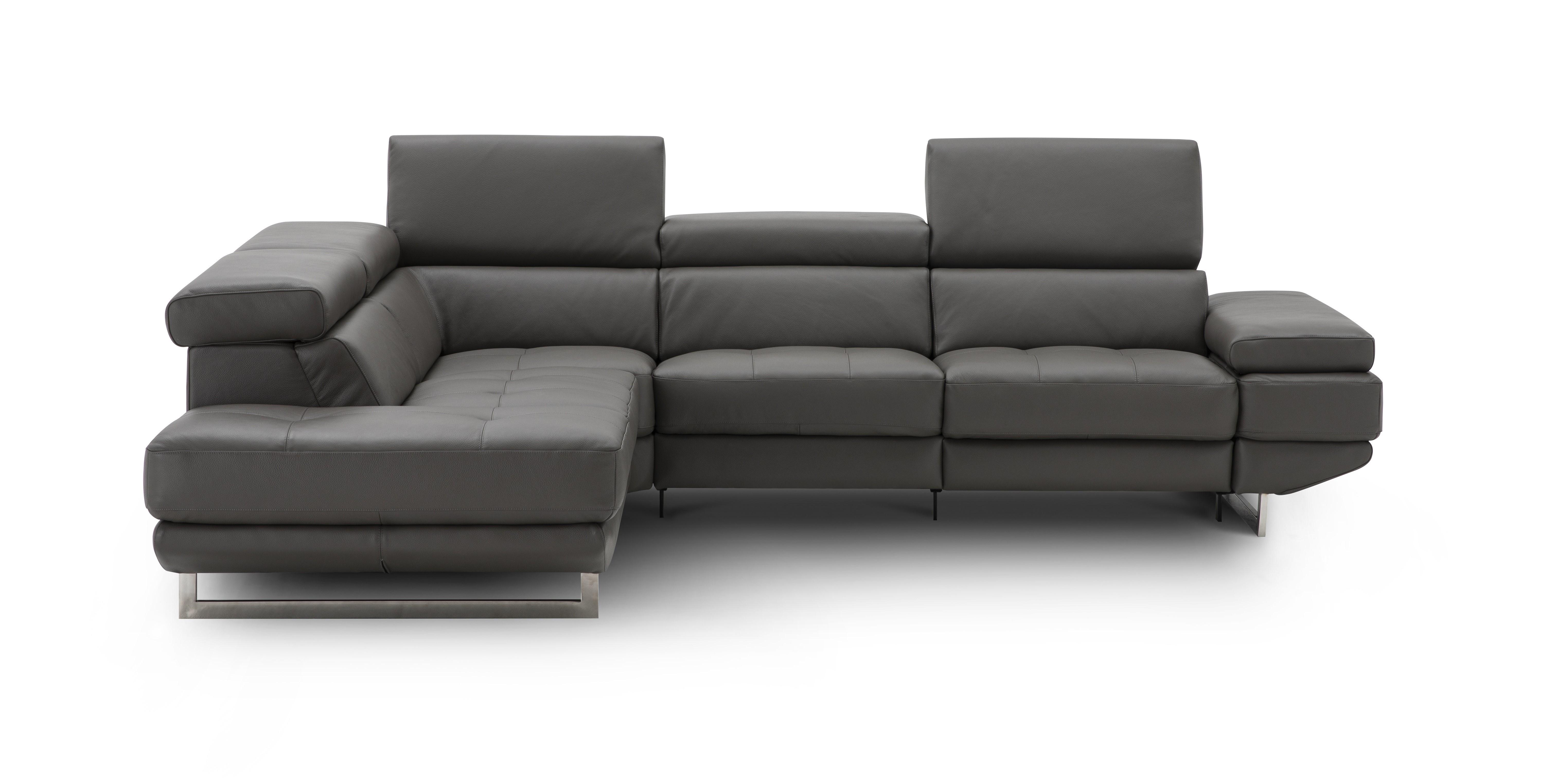 

    
Recliner Leather Sectional in Dark Grey LHF by J&M Furniture The Annalaise 19933
