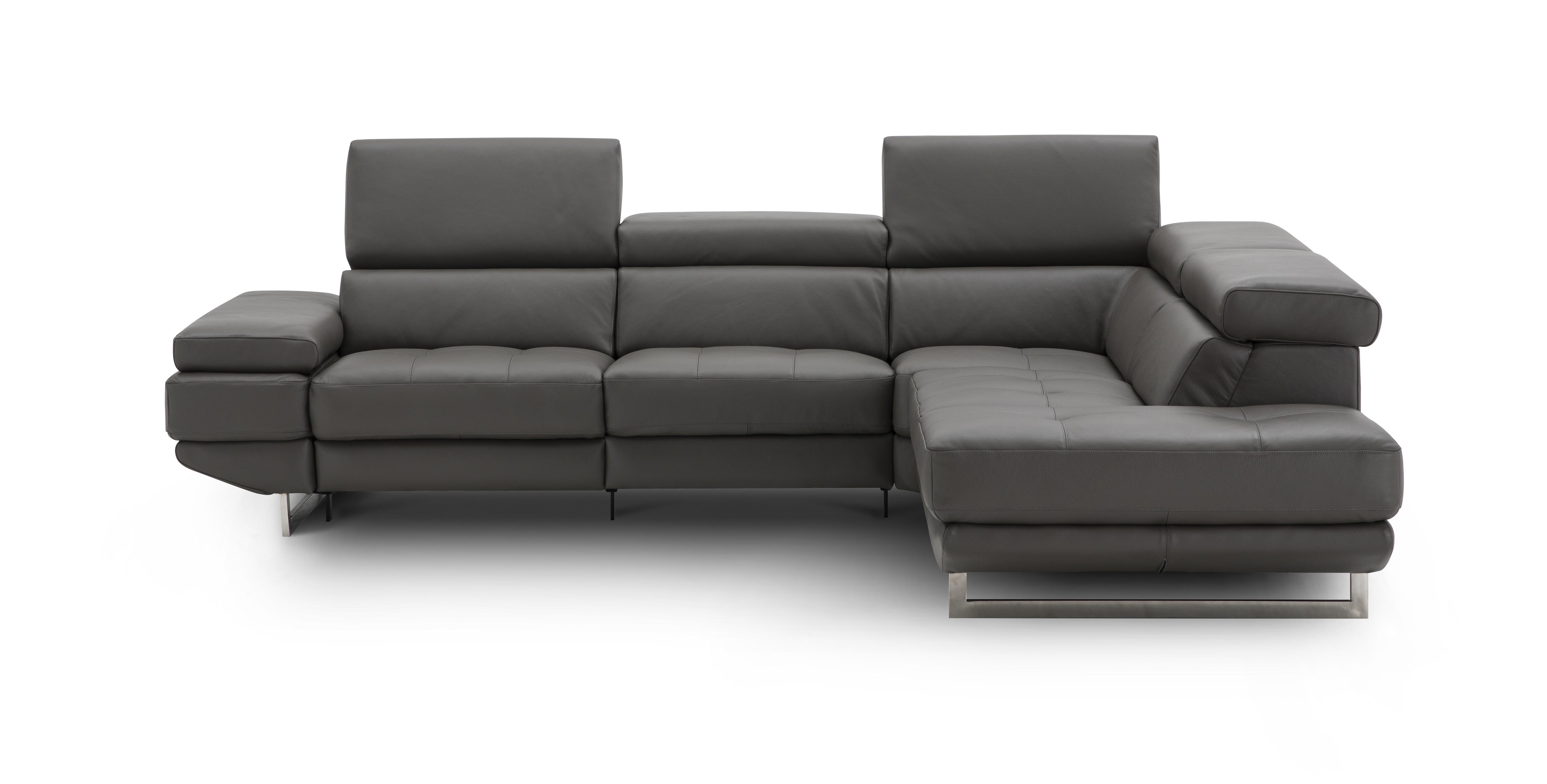 

    
Recliner Leather Sectional in Dark Grey RHF by J&M Furniture The Annalaise 19933
