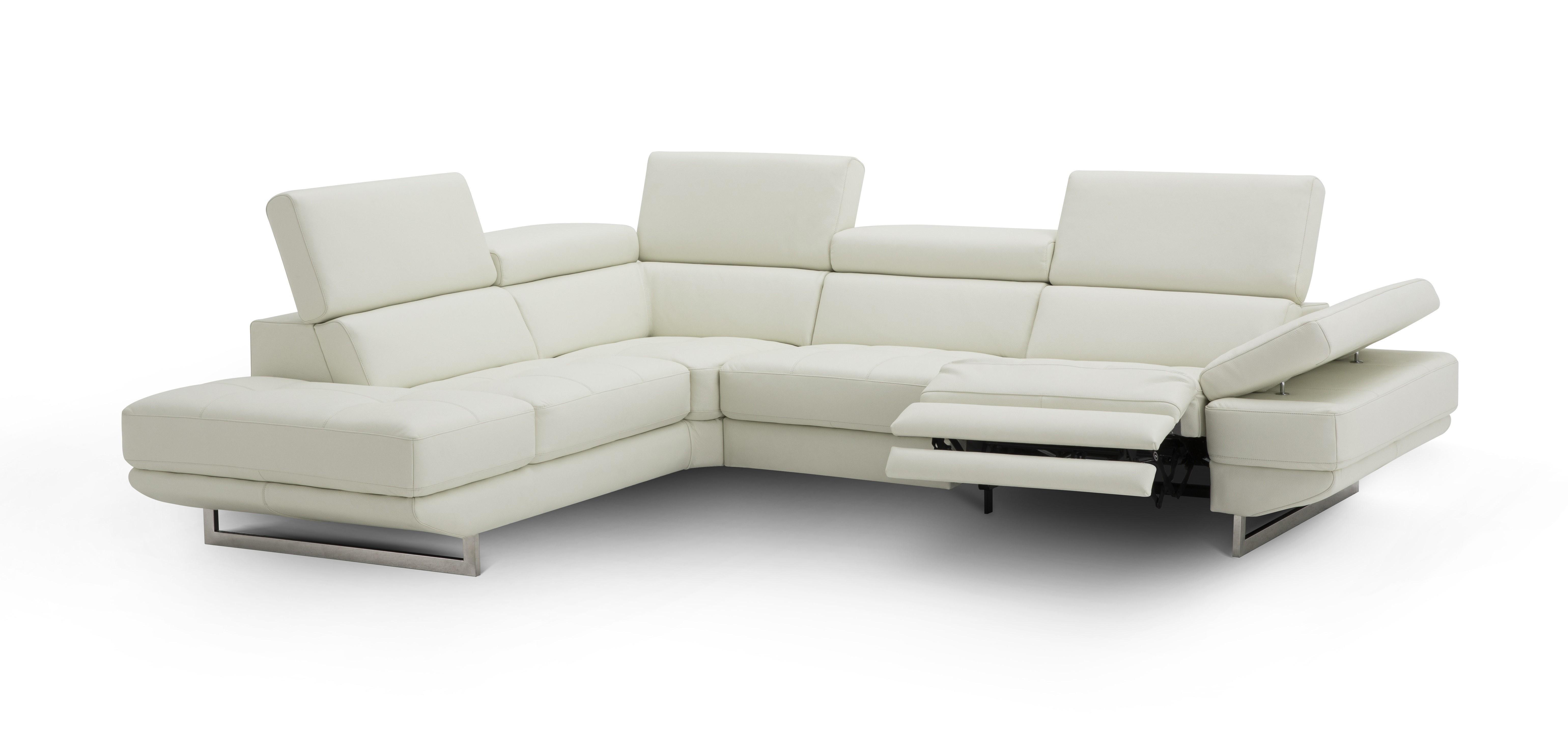 

    
Recliner Leather Sectional in Snow White LHF by J&M Furniture The Annalaise 19966
