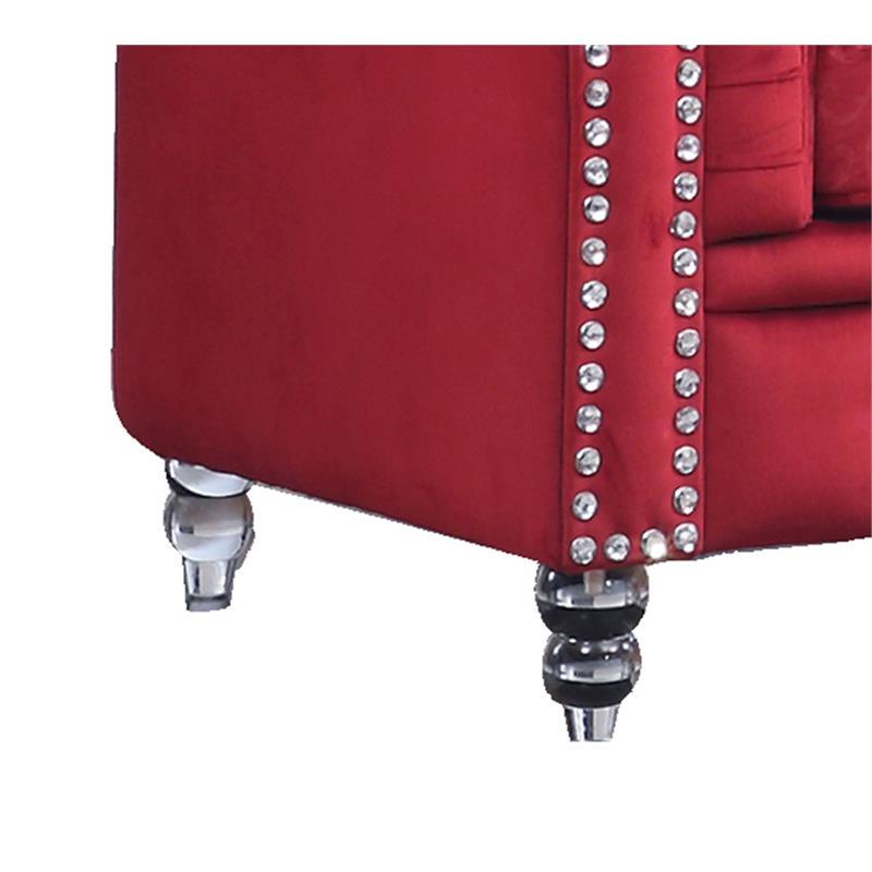 

        
Cosmos Furniture Sahara Red Sofa and Loveseat Set Red Fabric 810053741535

