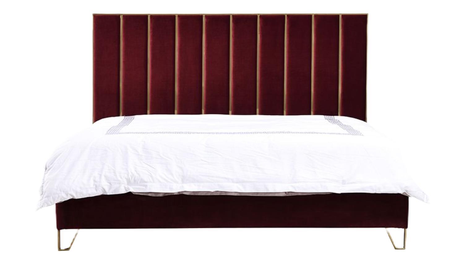 

    
VIG Furniture Reyes Panel Bed Red VGYUHD-1880-RED
