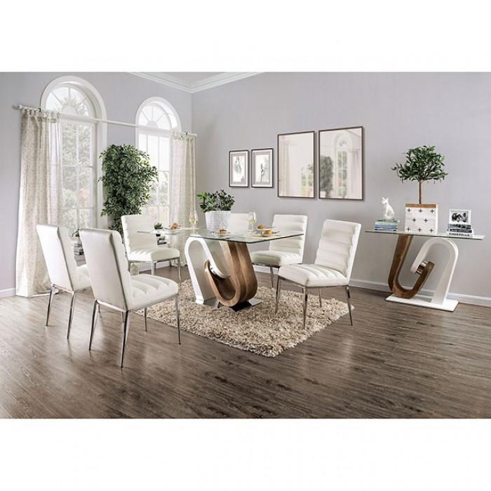 

    
Furniture of America Cilegon Dining Table White FOA3748T
