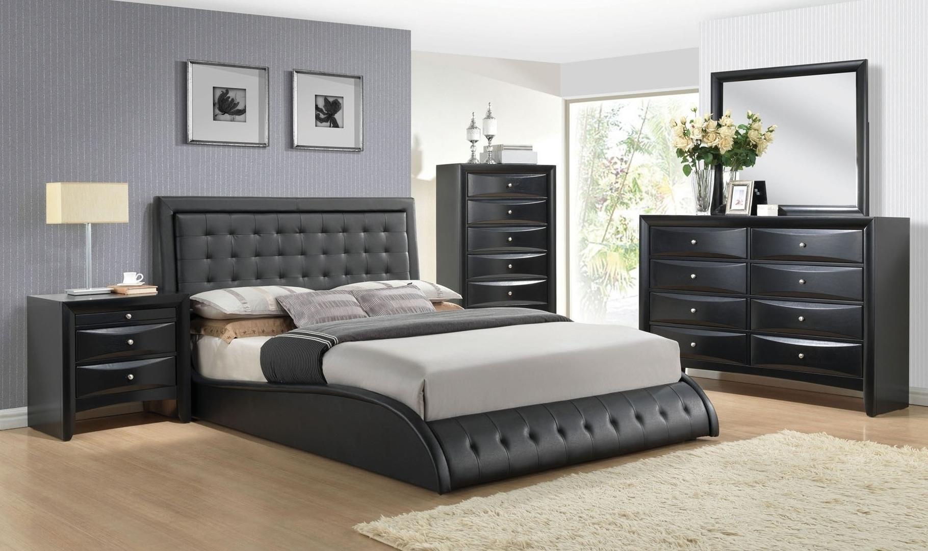 

        
Acme Furniture Tirrel-Ireland Platform Bedroom Set Black Polyurethane 00840412939235
