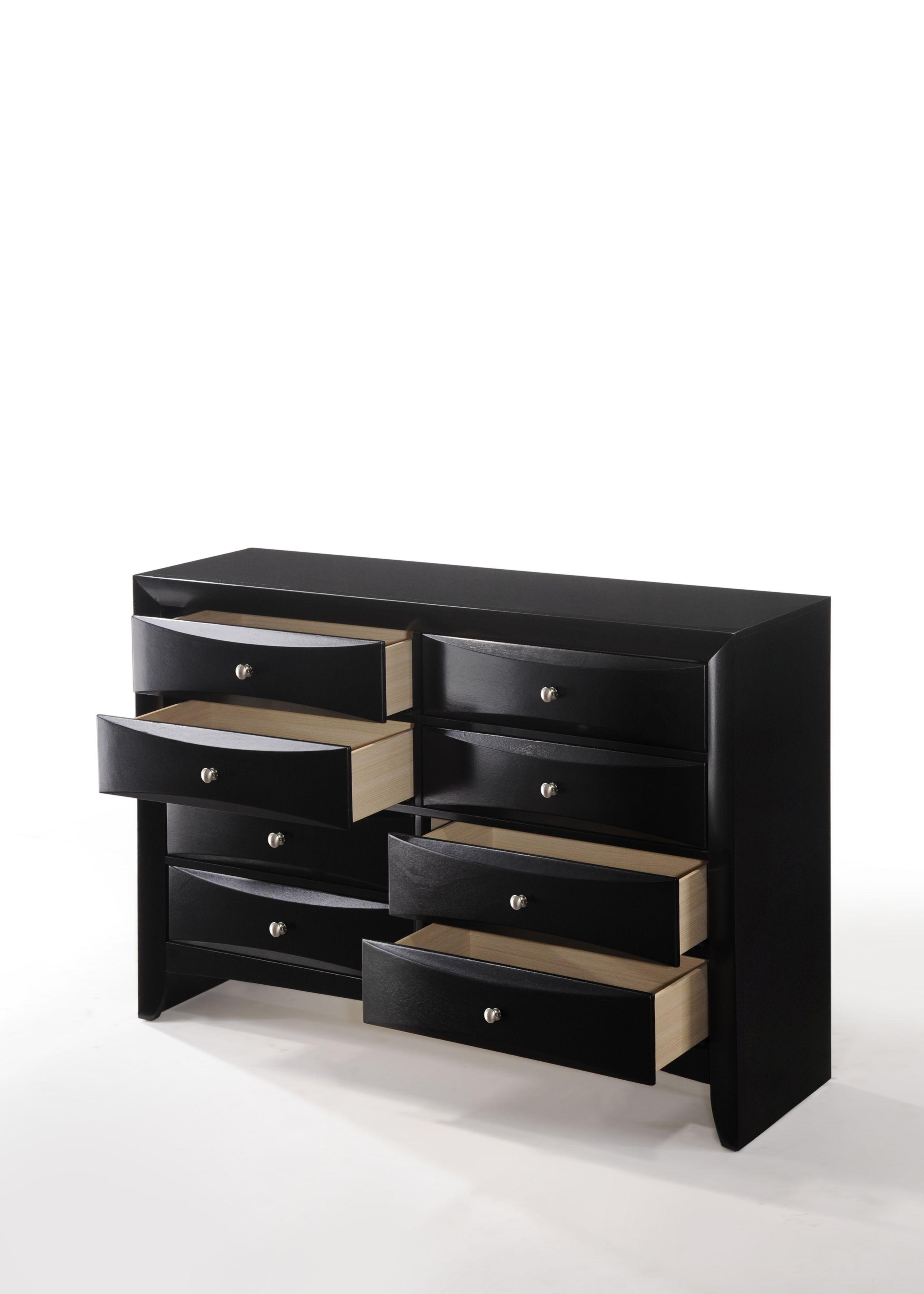

        
Acme Furniture Tirrel Platform Bedroom Set Black Polyurethane 00840412939235

