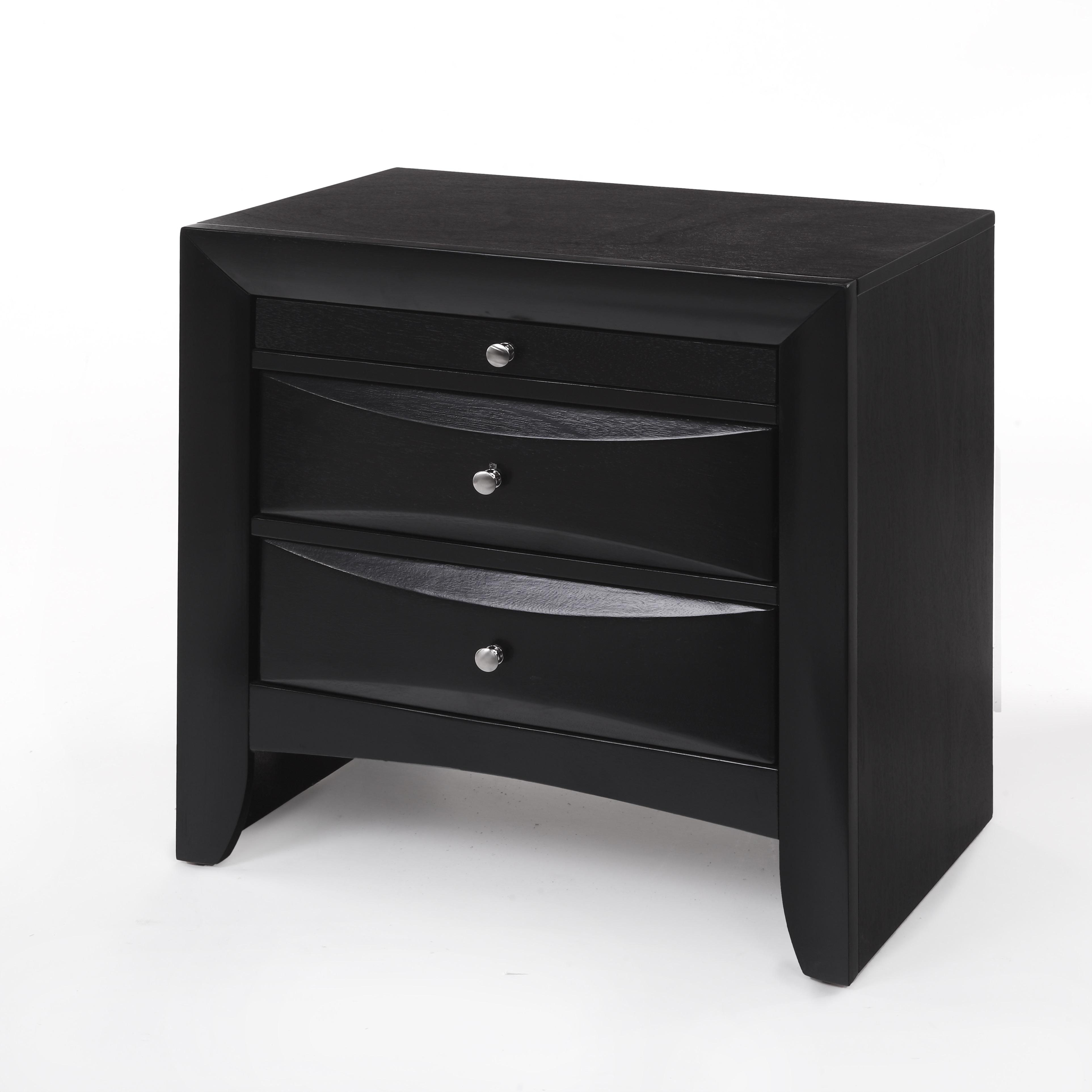

    
Acme Furniture Tirrel Platform Bedroom Set Black Tirrel-20660Q-Set-5
