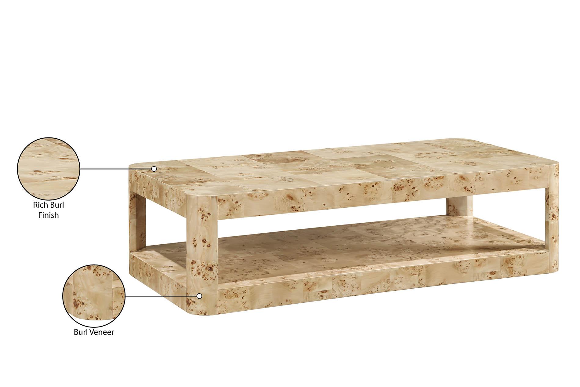 

    
99068Burl-CT Meridian Furniture Coffee Table
