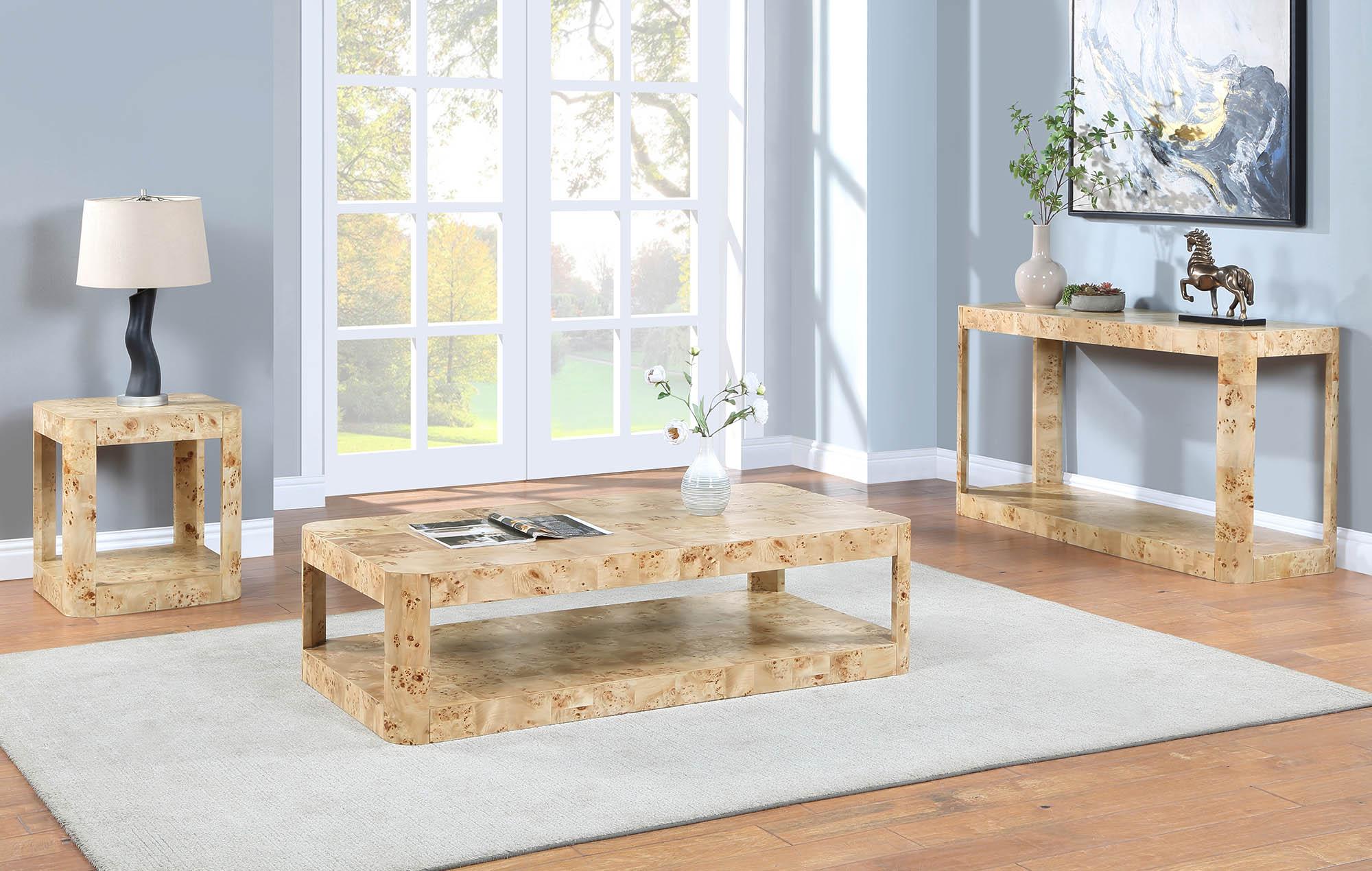 

    
99068Burl-ST Meridian Furniture Console Table
