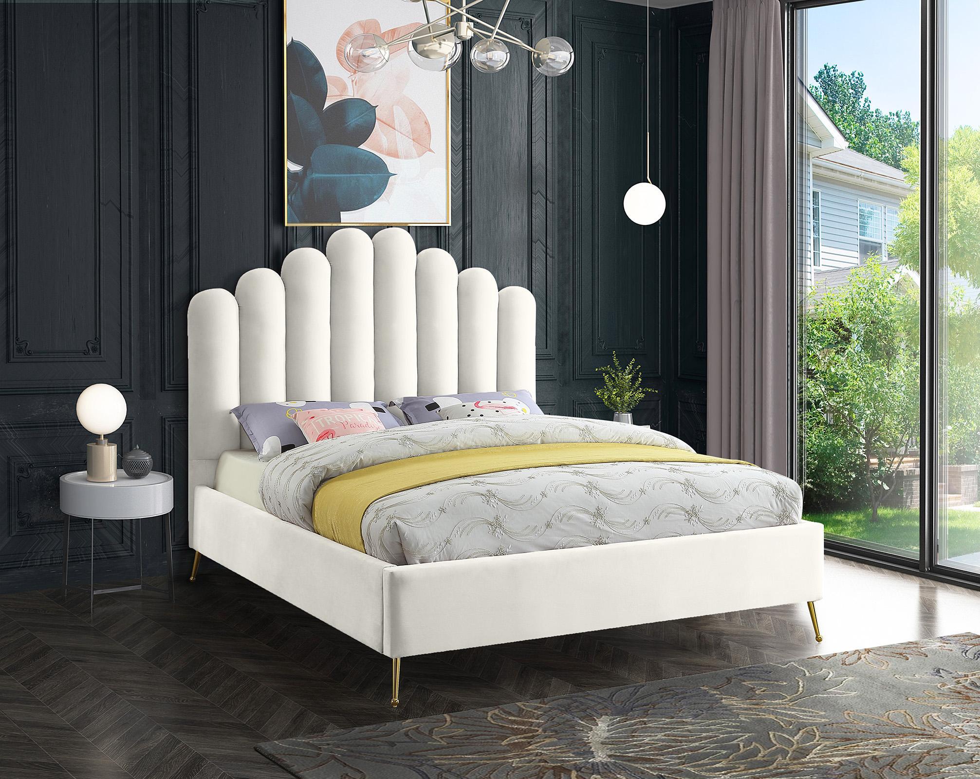 

    
Meridian Furniture LILY Cream-F Platform Bed Cream LilyCream-F
