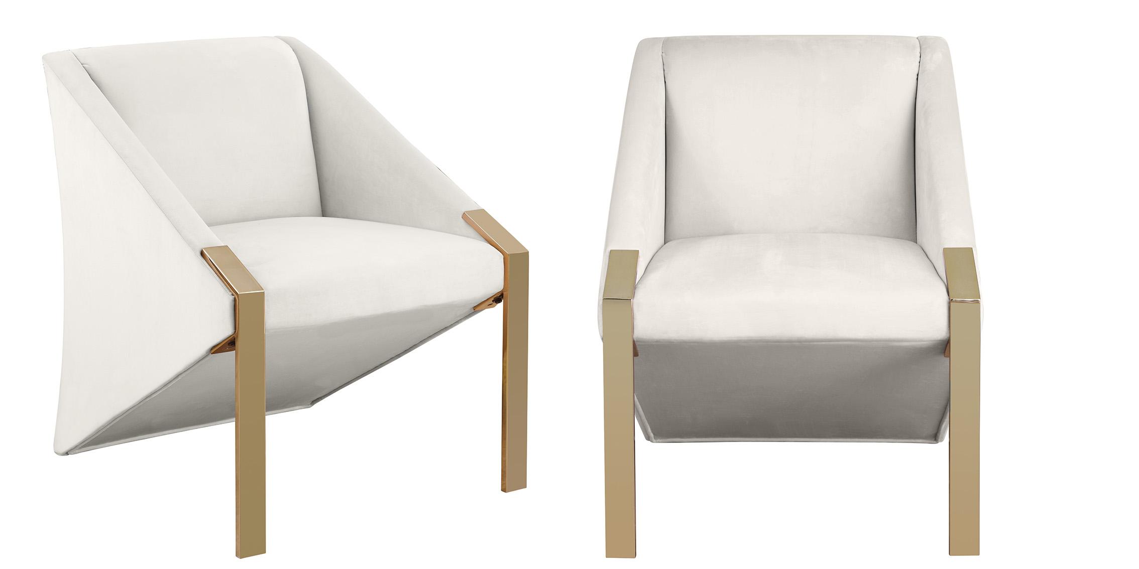 

        
Meridian Furniture RIVET 593Cream Accent Chair Cream/Gold Velvet 704831406740
