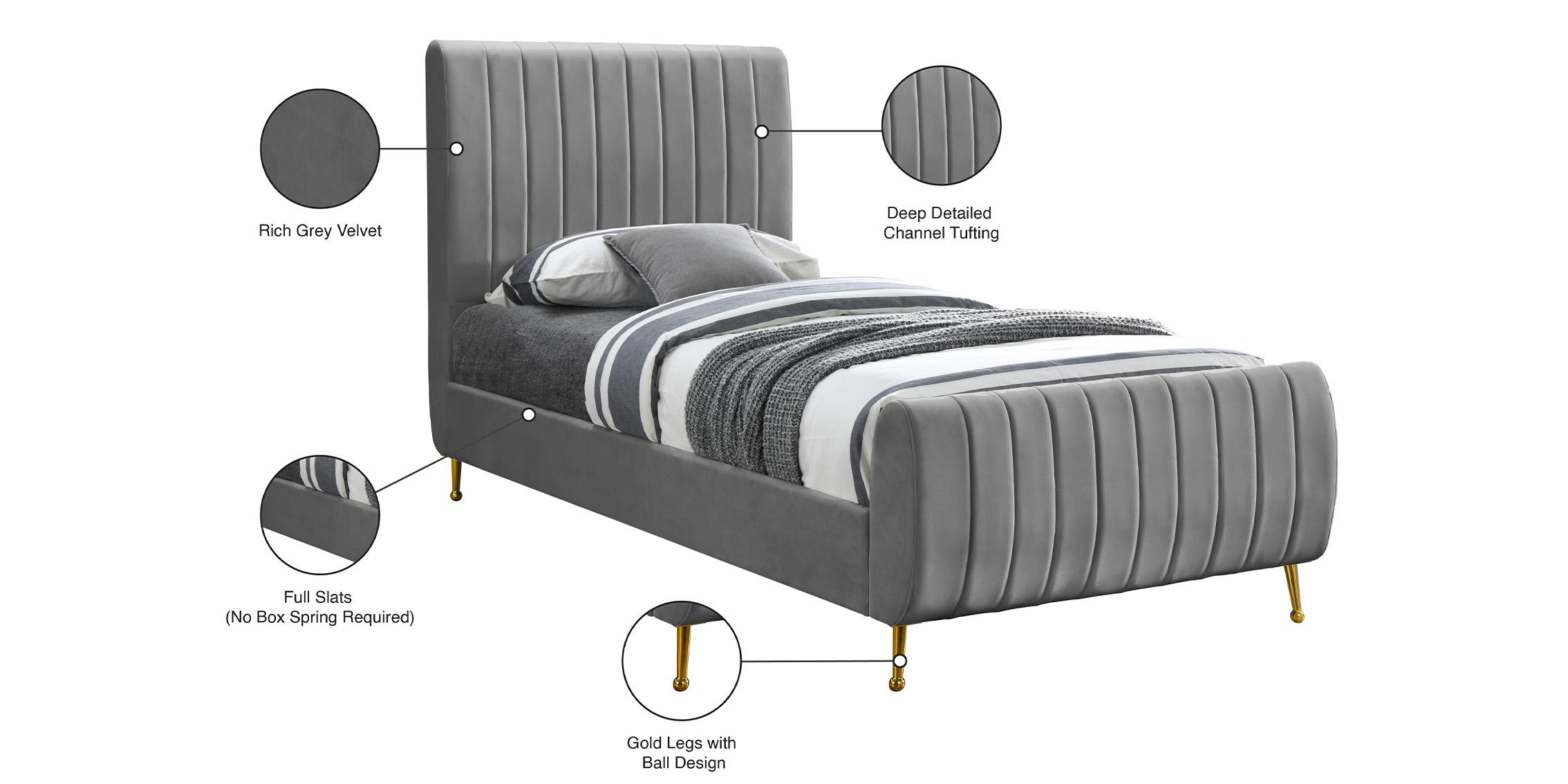 

    
ZaraGrey-T Meridian Furniture Platform Bed

