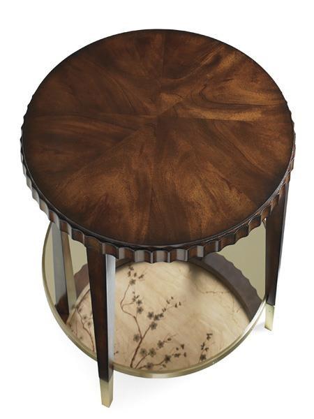

    
Rich Mahogany W/ Mirror On Bottom Shelf End Table CATCH A GLIMPSE... by Caracole
