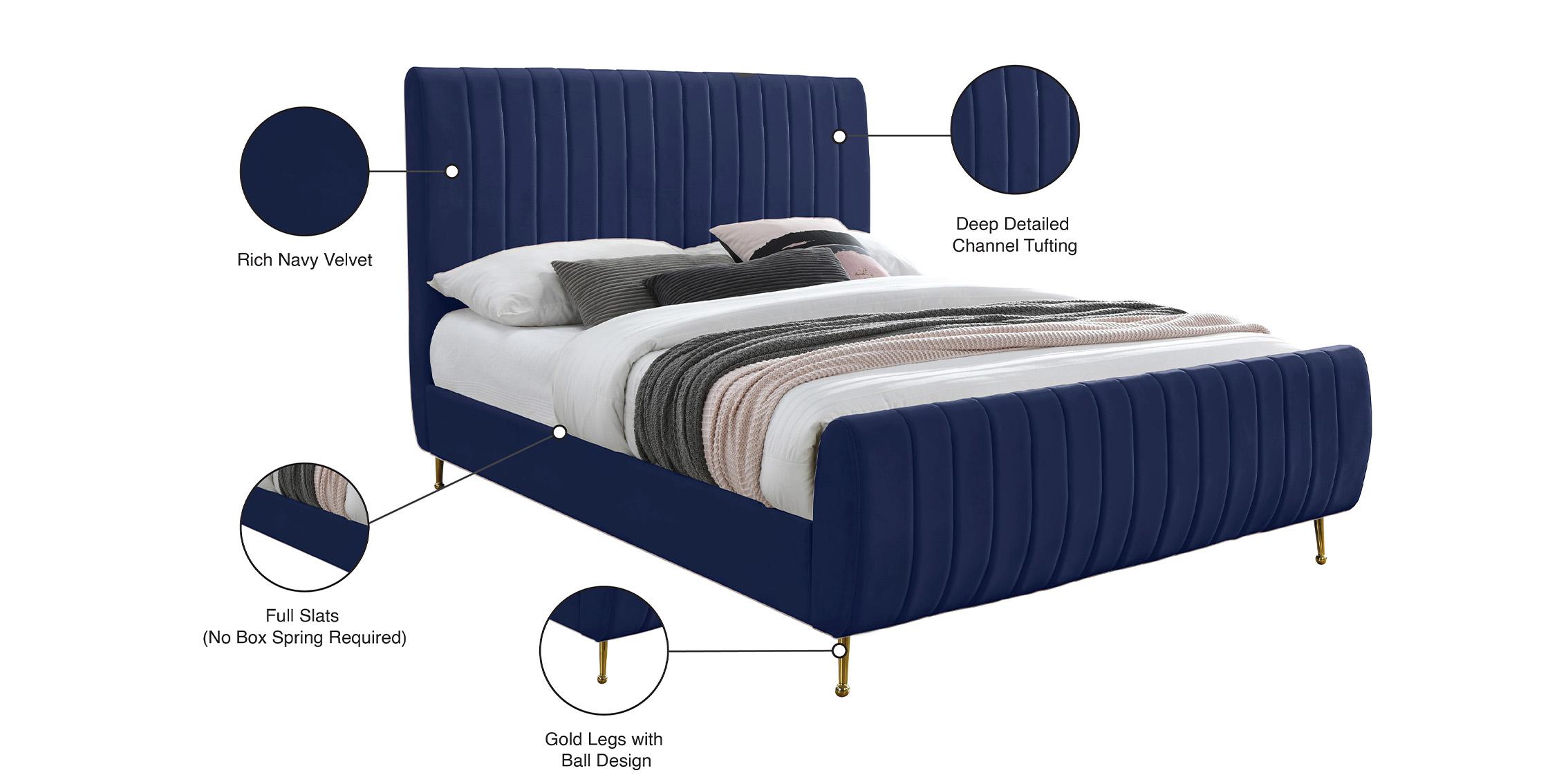 

    
ZaraNavy-F Meridian Furniture Platform Bed

