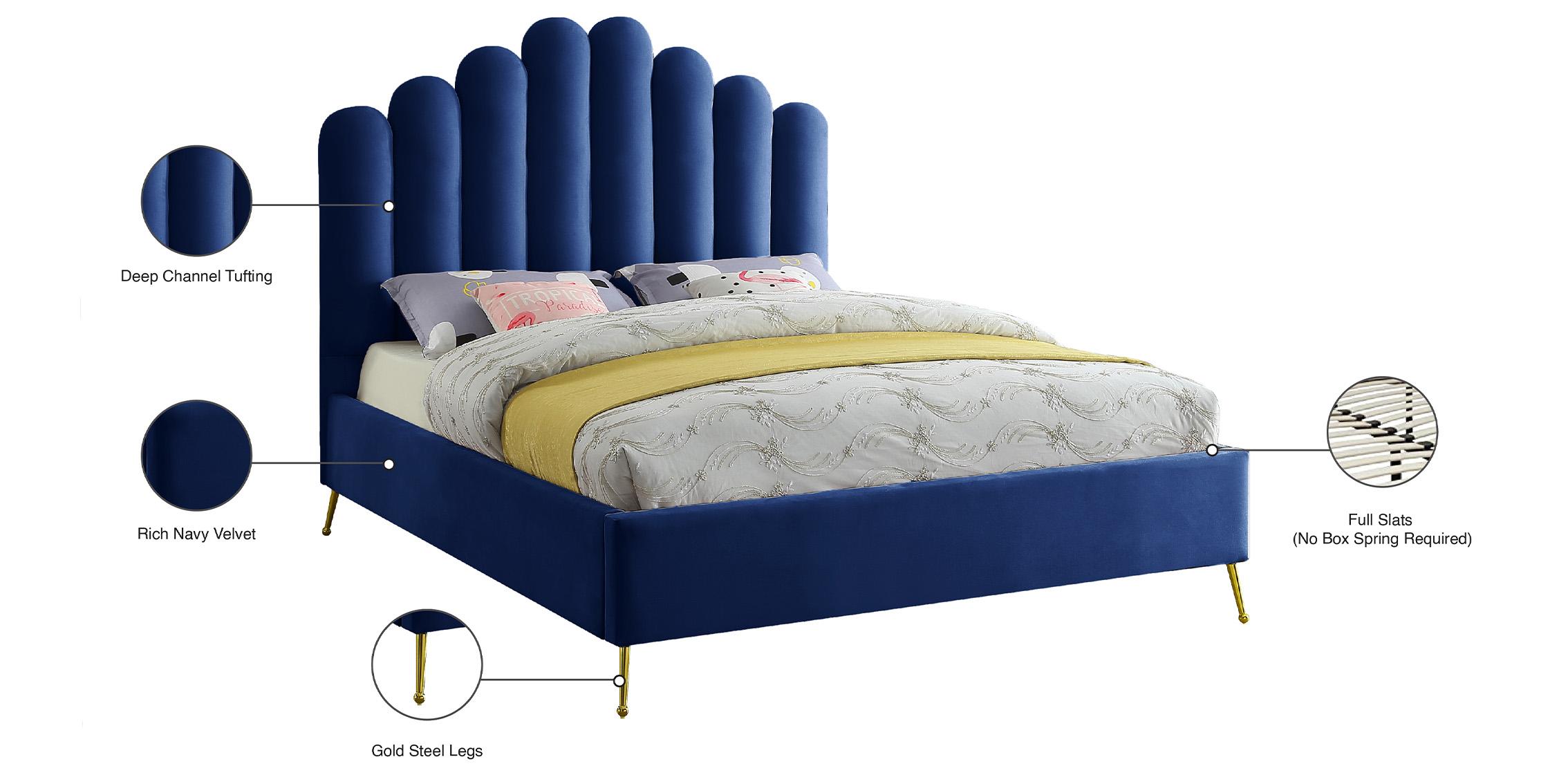 

    
LilyNavy-K Meridian Furniture Platform Bed
