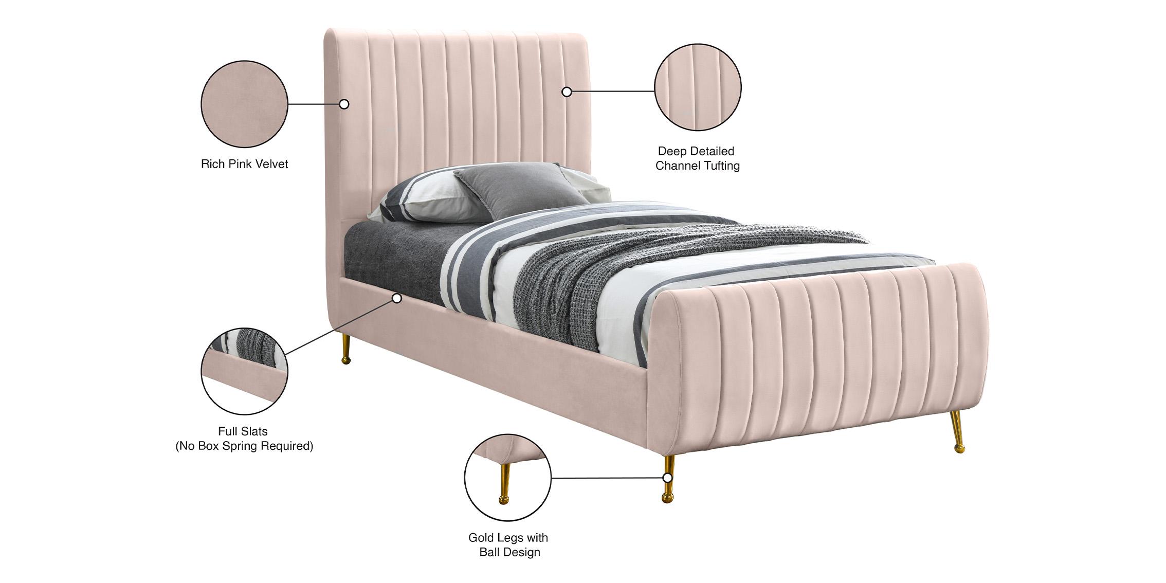 

    
ZaraPink-T Meridian Furniture Platform Bed
