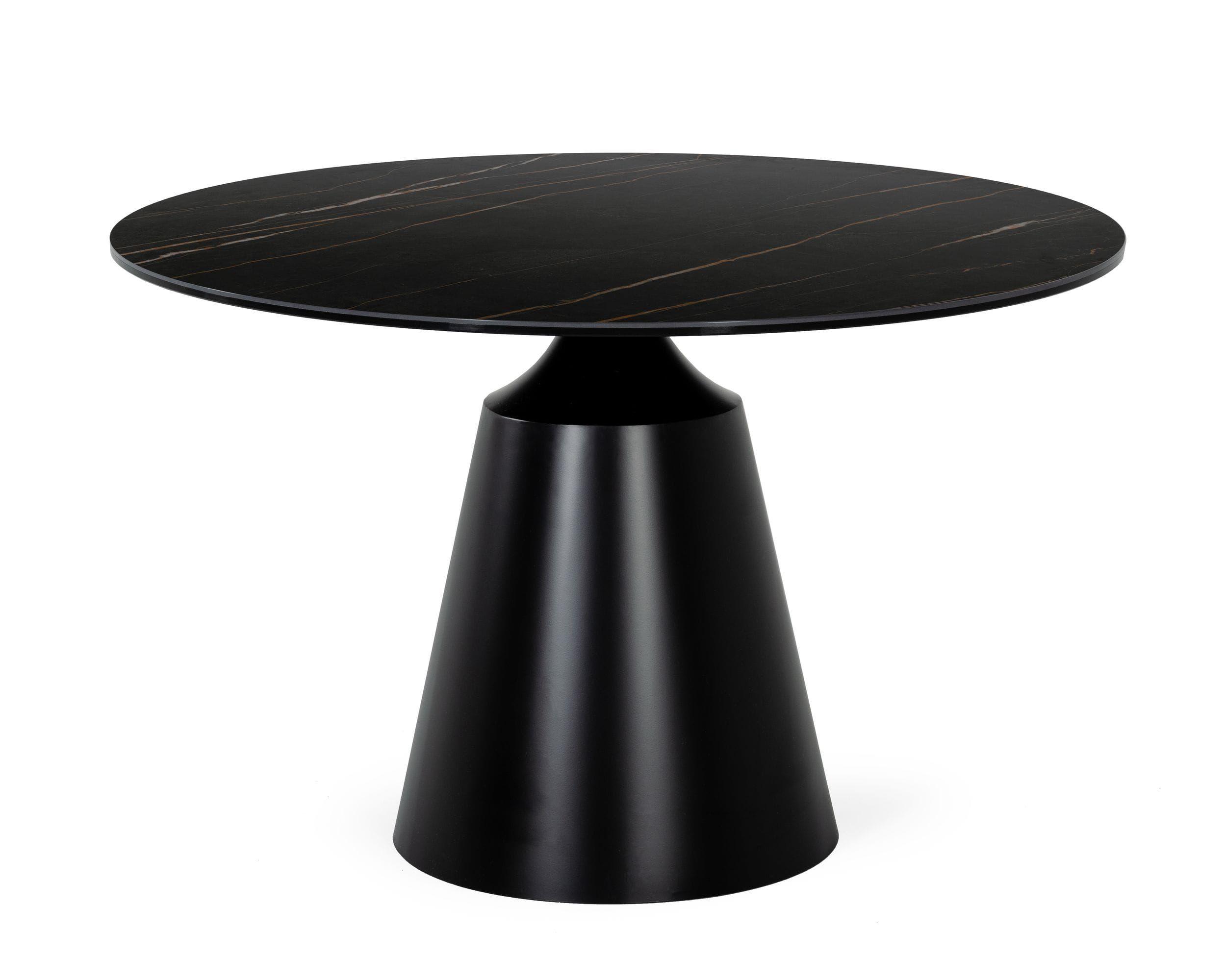 

    
Round Black Ceramic Dining Table + 4 Orange Chairs by VIG Modrest Edith
