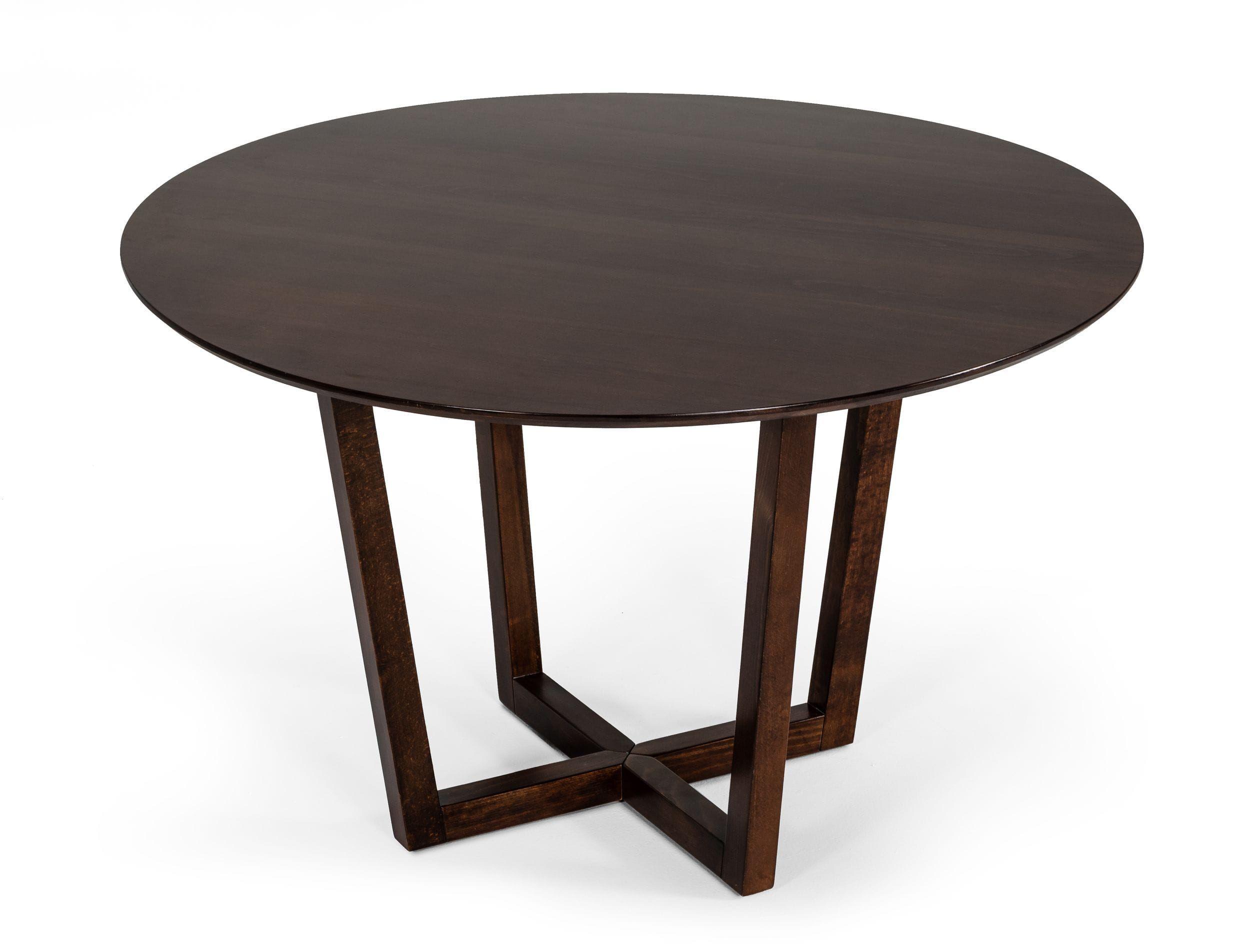 

    
Round Solid Walnut Beechwood Dining Table Set 5Pcs Modrest Legacy VIG Modern
