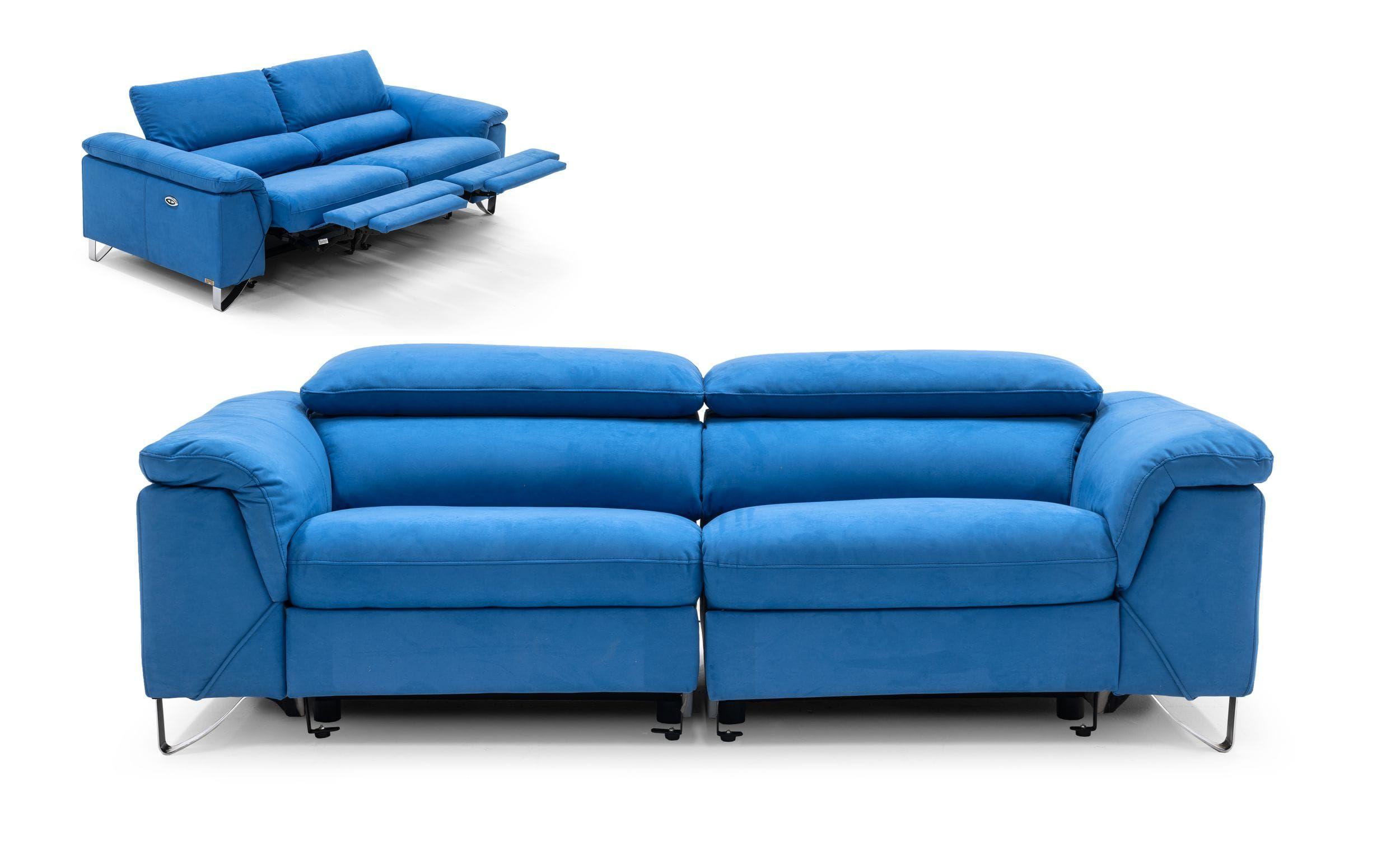 

    
Water Resistant Blue Fabric Sofa Electric Recliner VIG Divani Casa Maine Modern
