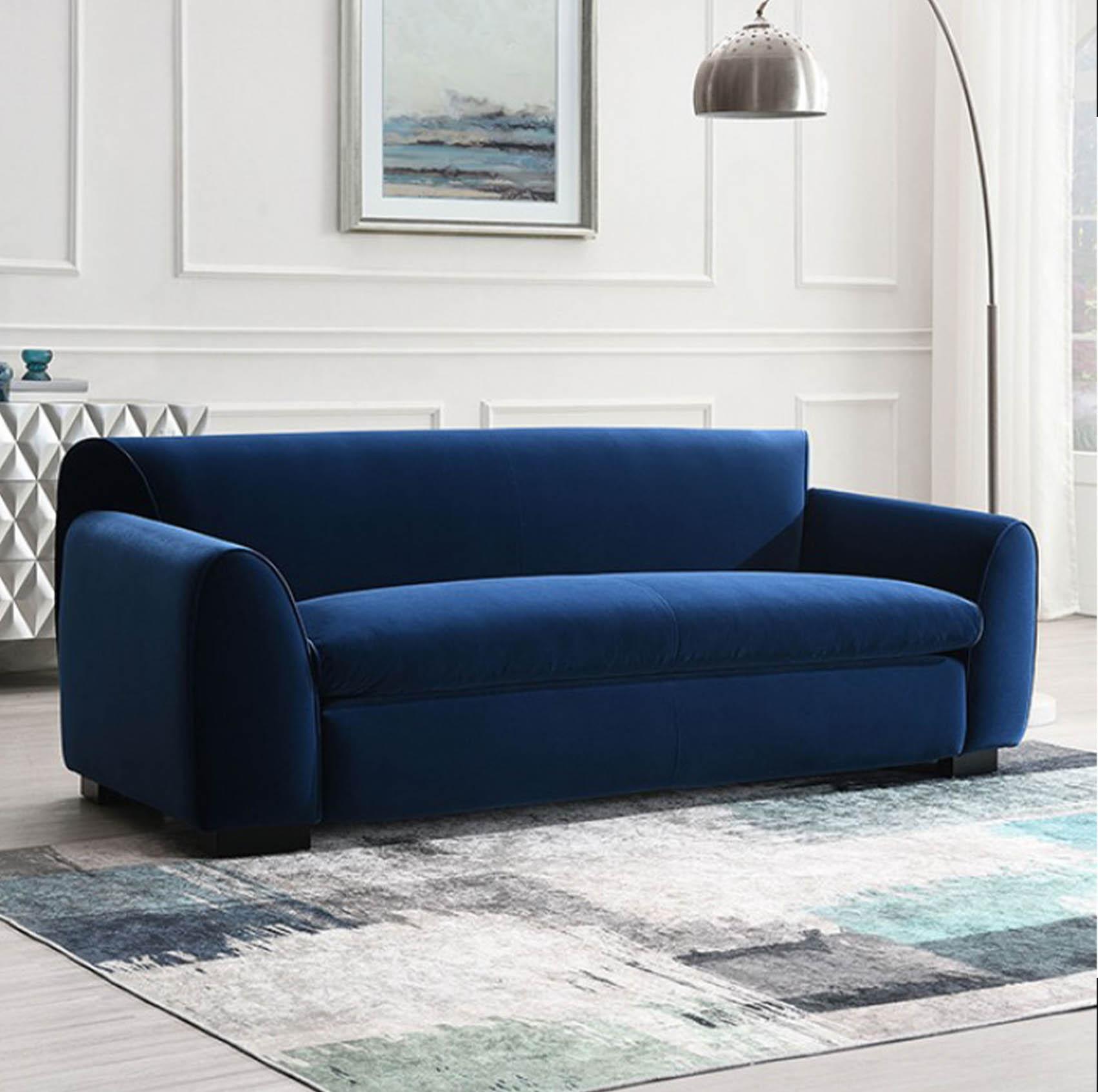 

    
Royal Blue Velvet Sofa SEVERO FM61005BL-SF FoA Contemporary Modern
