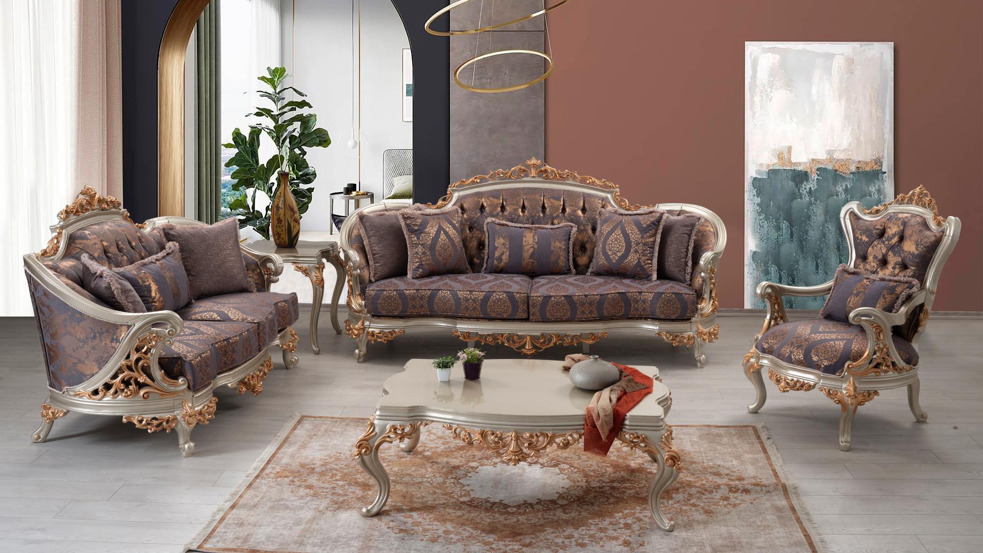 

    
Galaxy Home Furniture VERSA Arm Chair Silver/Gray/Gold VERSA-CH
