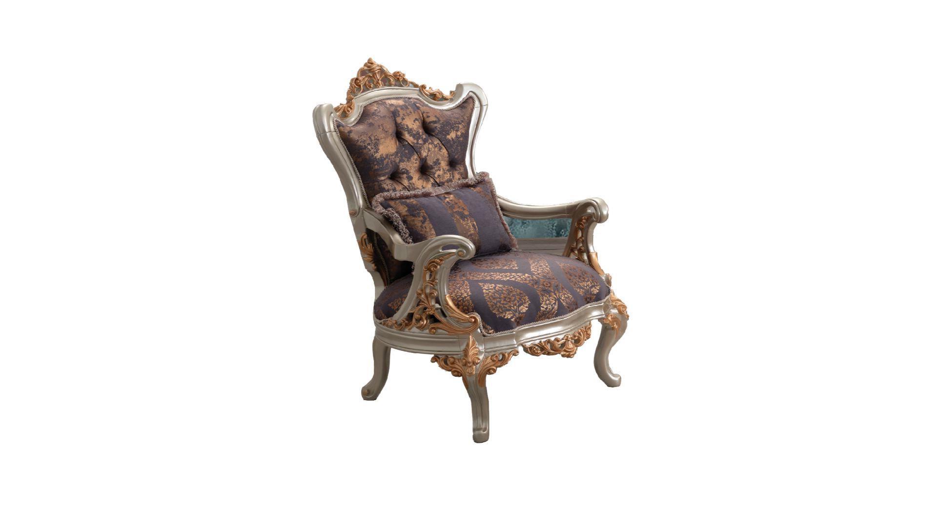 

                    
Galaxy Home Furniture VERSA Arm Chair Silver/Gray/Gold Chenille Purchase 
