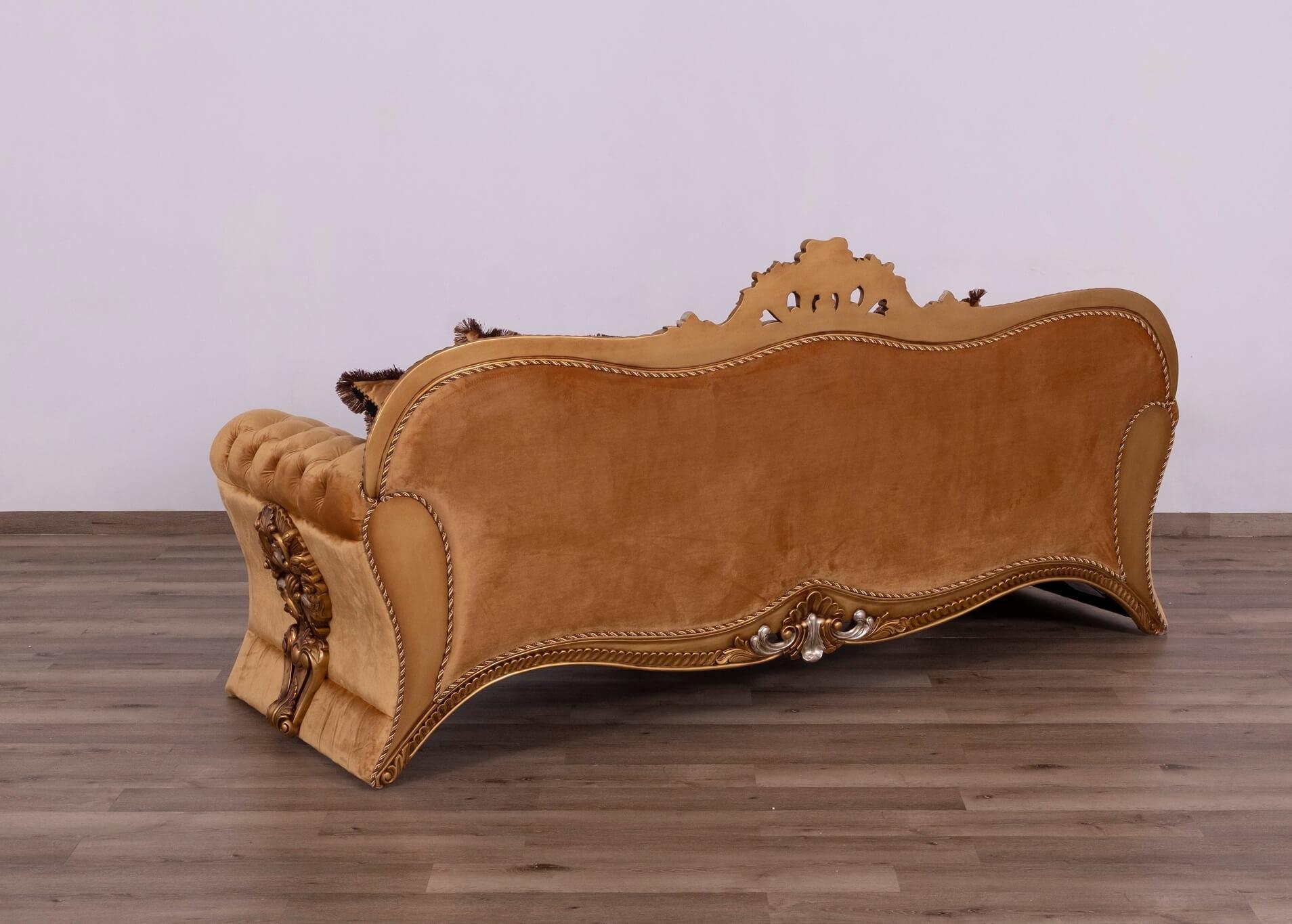 

    
42035-Set-4 Traditional Brown & Gold Sofa Set 4Pcs EMPERADOR EUROPEAN FURNITURE
