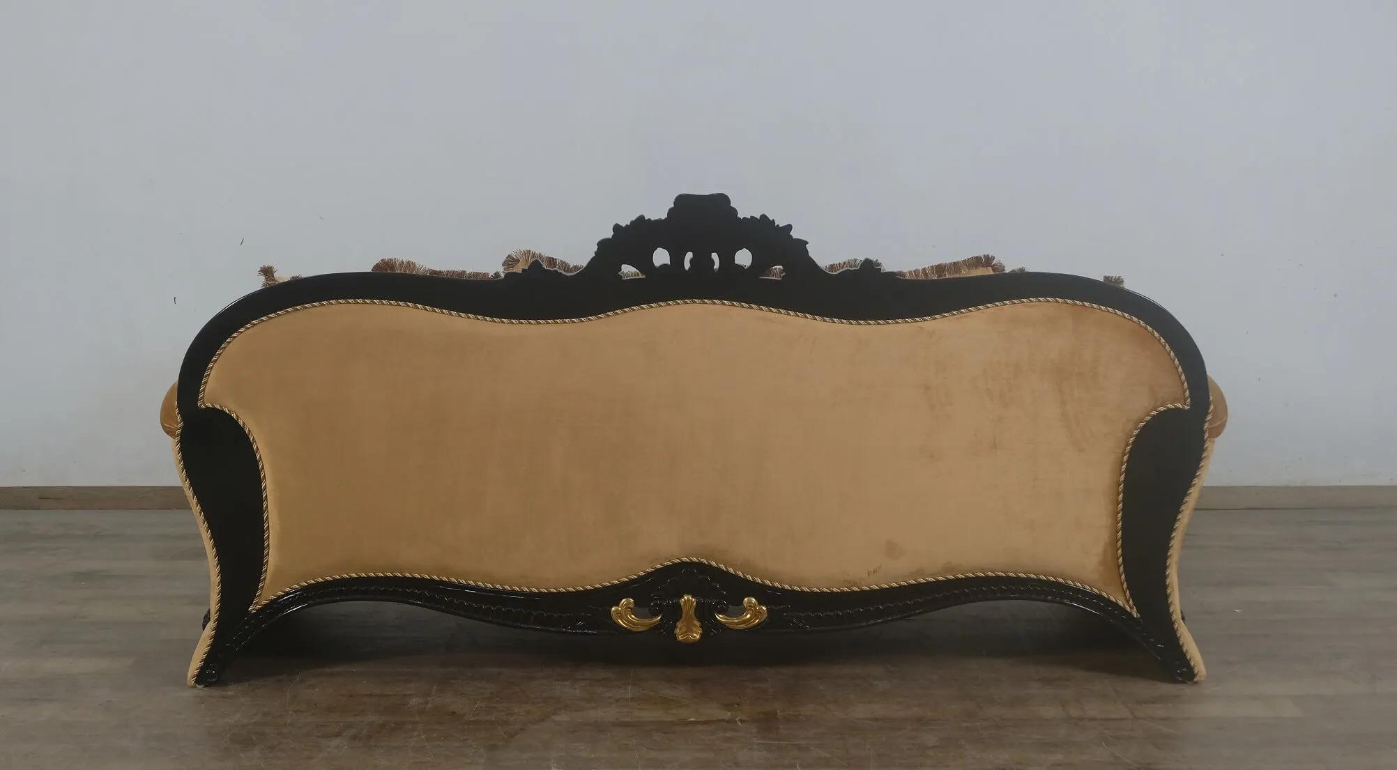 

    
42037-Set-3 Traditional Black & Gold Damask Sofa Set 3Pcs EMPERADOR EUROPEAN FURNITURE
