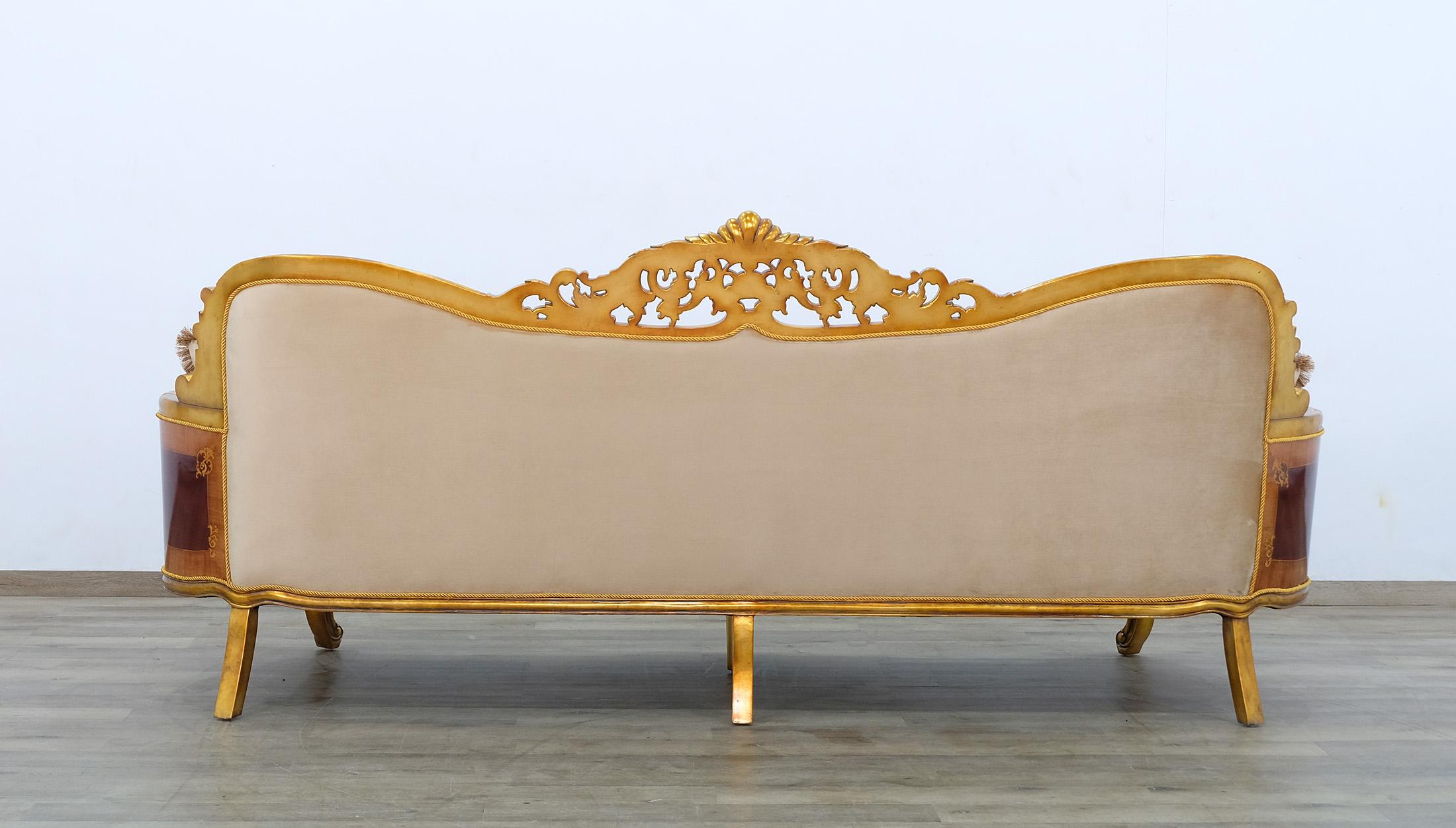 

    
EUROPEAN FURNITURE MAGGIOLINI Sofa Set Antique/Gold/Black/Beige 31059-Set-4

