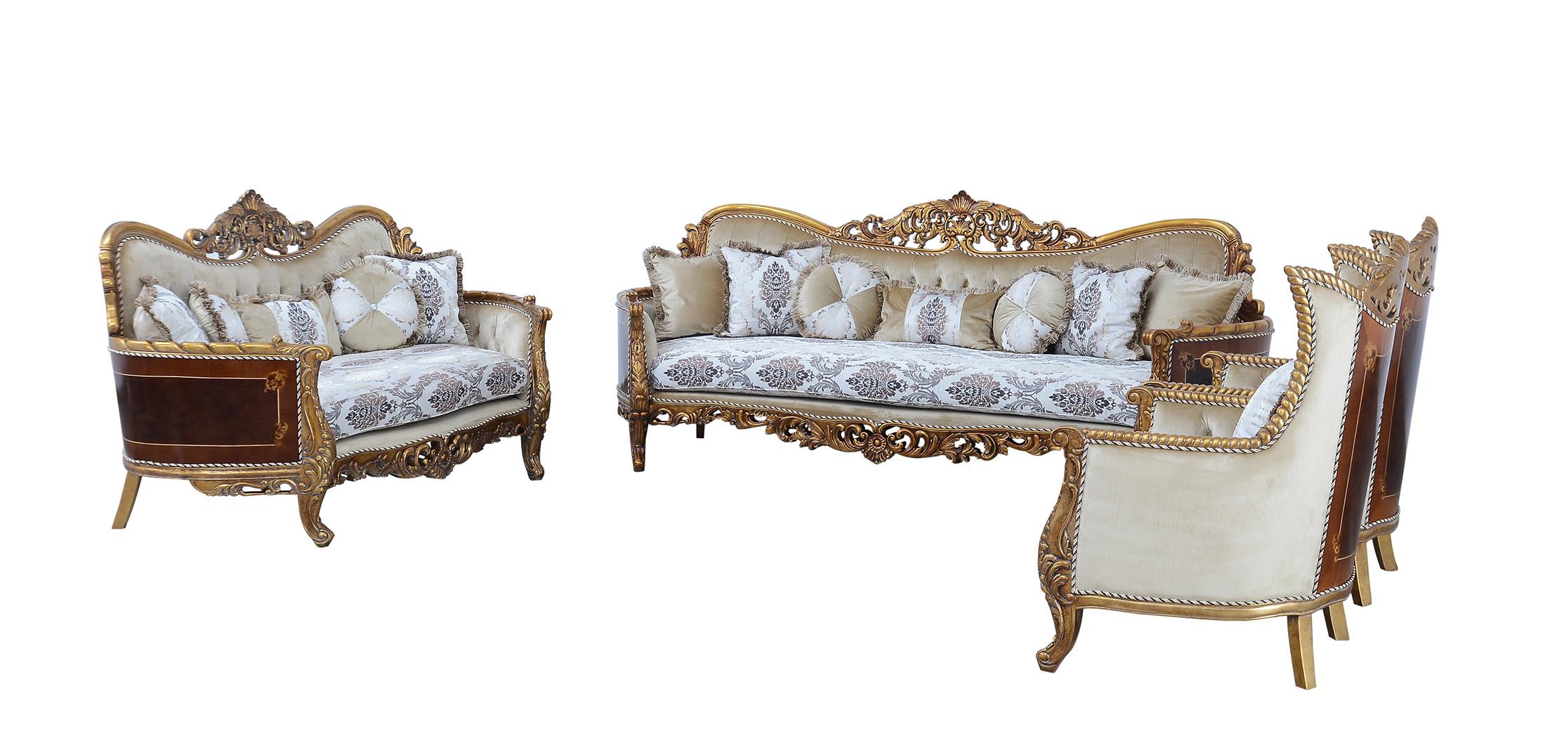

    
31054-C-Set-2 Royal Luxury Bronze & Sand Fabric MAGGIOLINI Arm Chair Set 2 Pcs EUROPEAN FURNITURE

