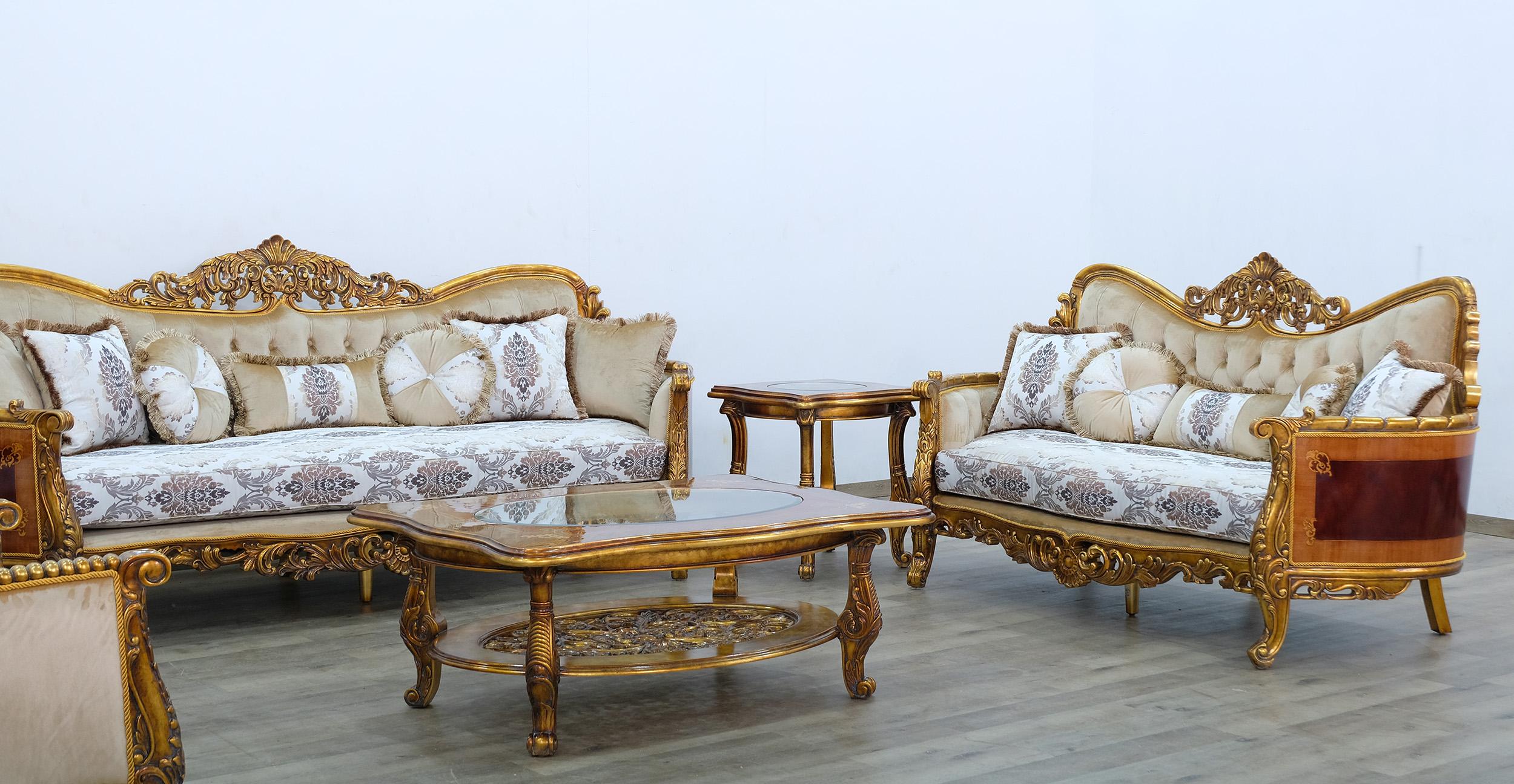 

        
663701289800Royal Luxury Bronze & Sand Fabric MAGGIOLINI Sofa EUROPEAN FURNITURE Traditional
