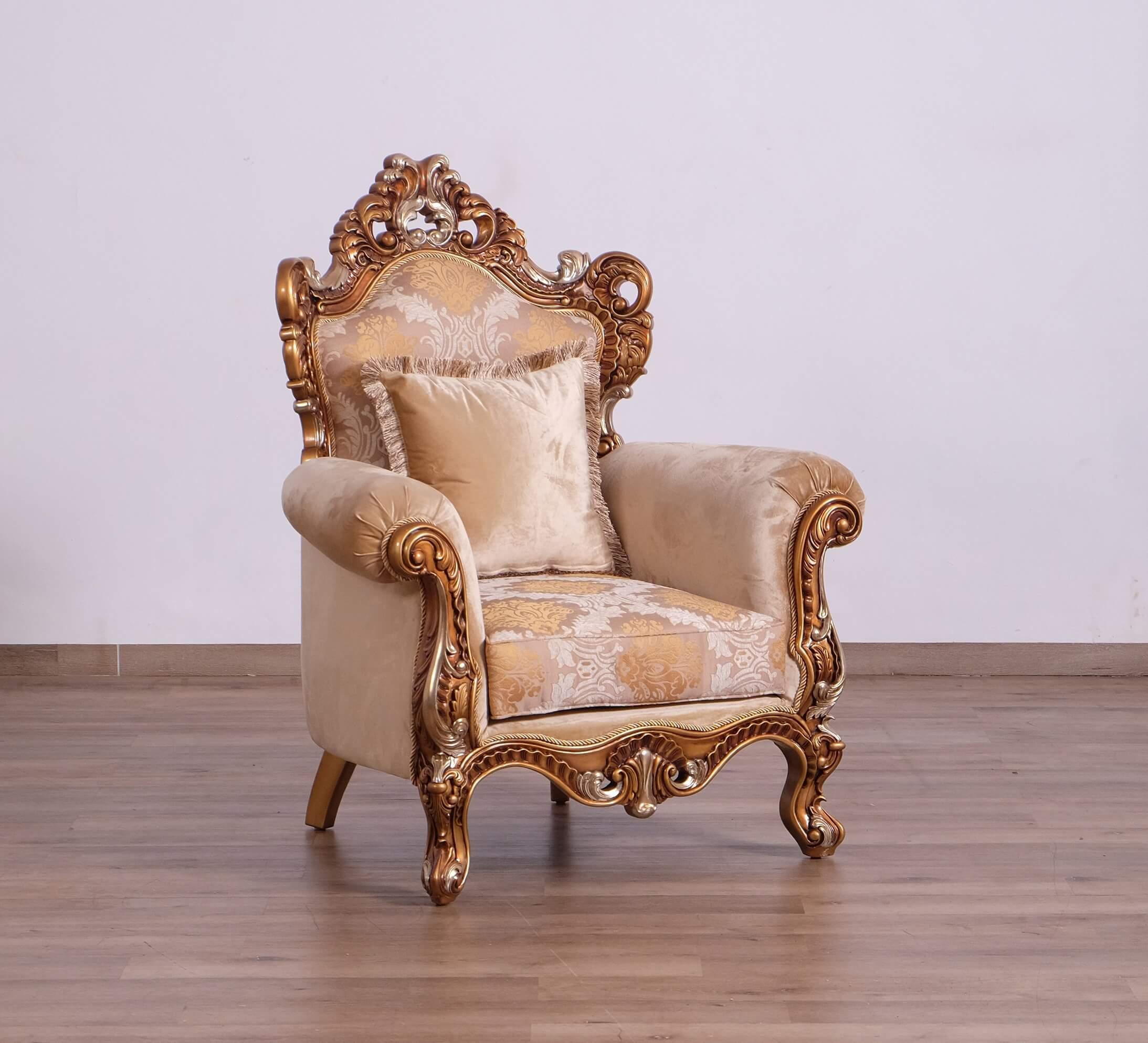 

    
42038-C-Set-2 Traditional Beige & Gold Arm Chair Set 2Pcs EMPERADOR II EUROPEAN FURNITURE
