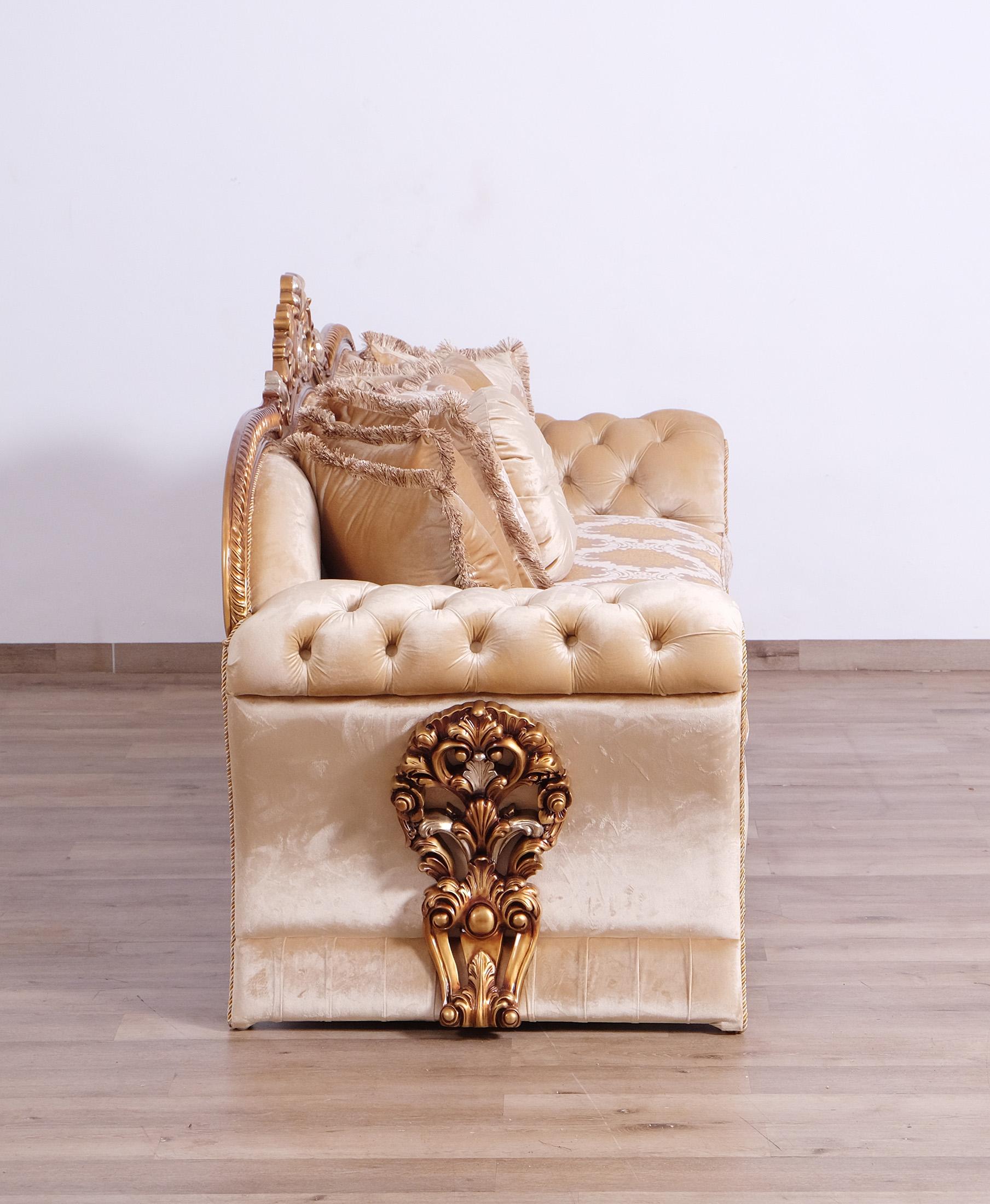 

    
42038-S Traditional Beige & Gold Sofa EMPERADOR EUROPEAN FURNITURE
