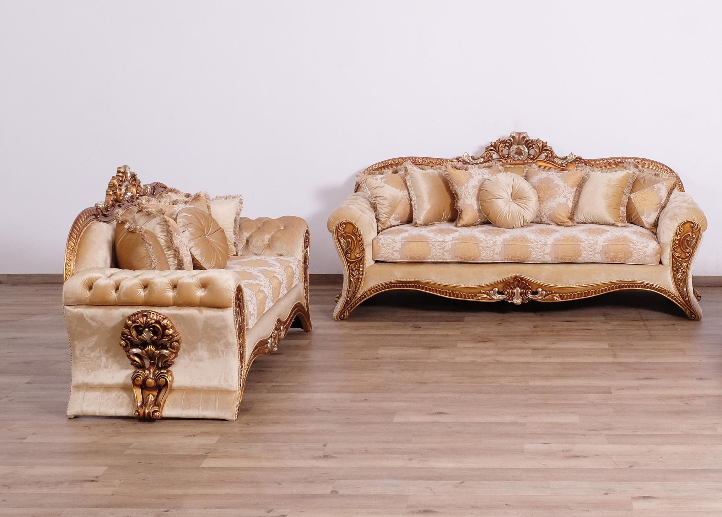 

    
 Shop  Traditional Beige & Gold Sofa EMPERADOR EUROPEAN FURNITURE
