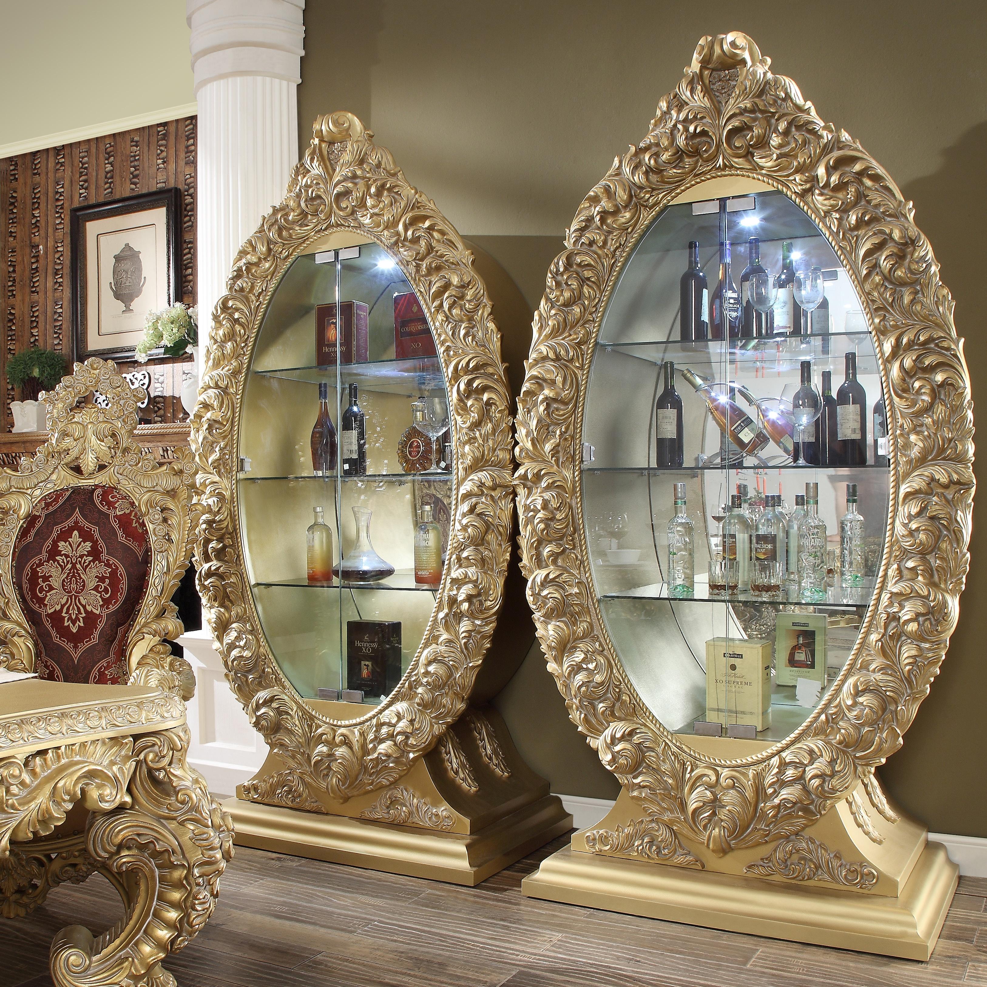 Traditional China Cabinet DN00460 DN00460 in Gold 