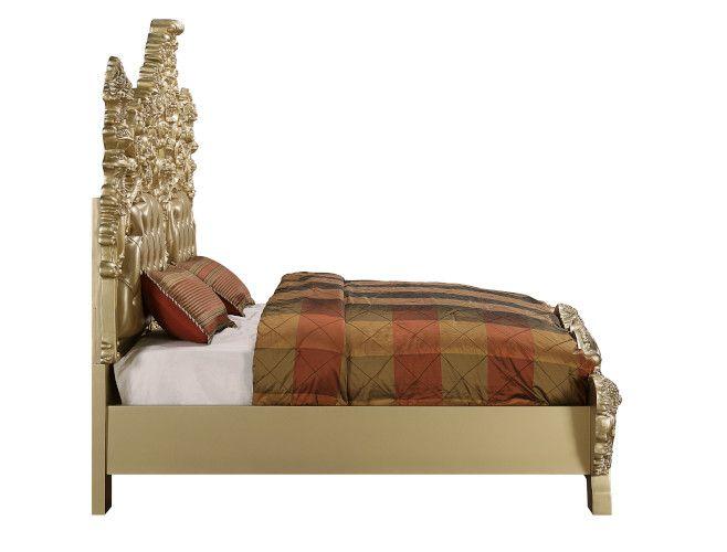 

                    
Acme Furniture BD00451EK Panel Bed Rich Gold/Gold Finish PU Purchase 
