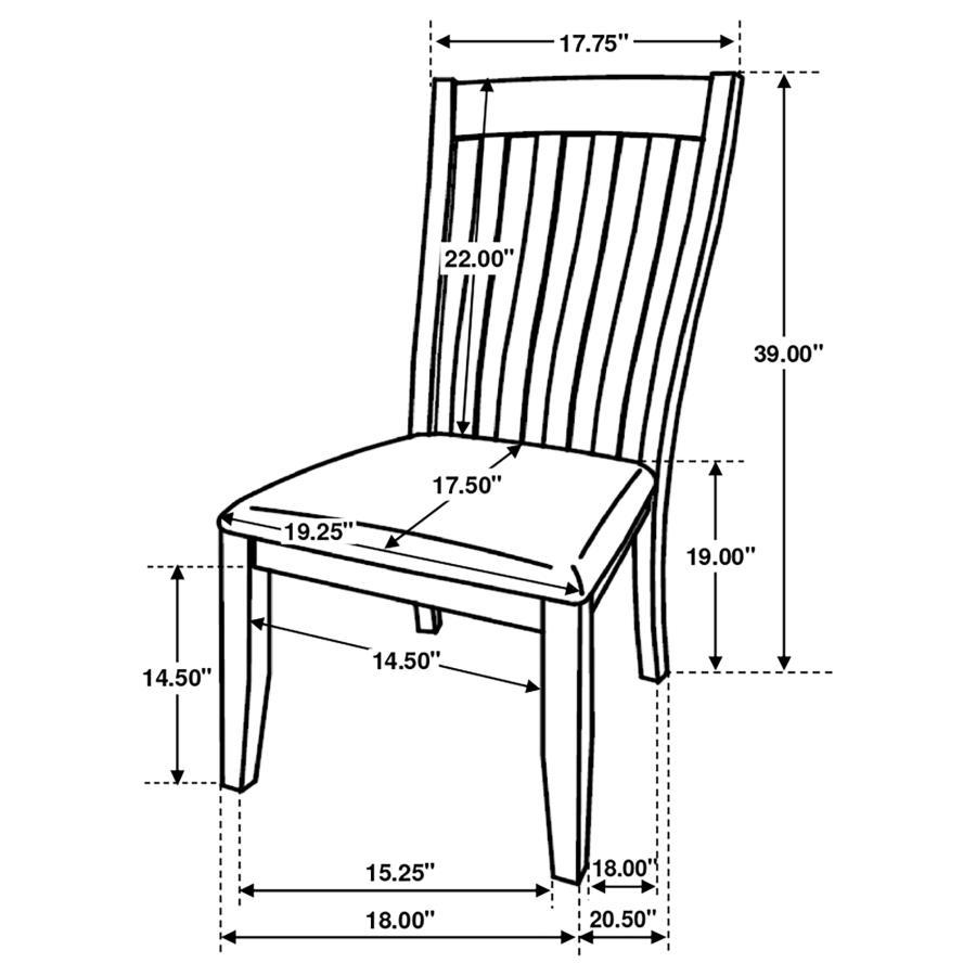 

    
 Shop  Rustic Gray/Beige Wood Side Chair Set 2PCS Coaster Nogales 109812

