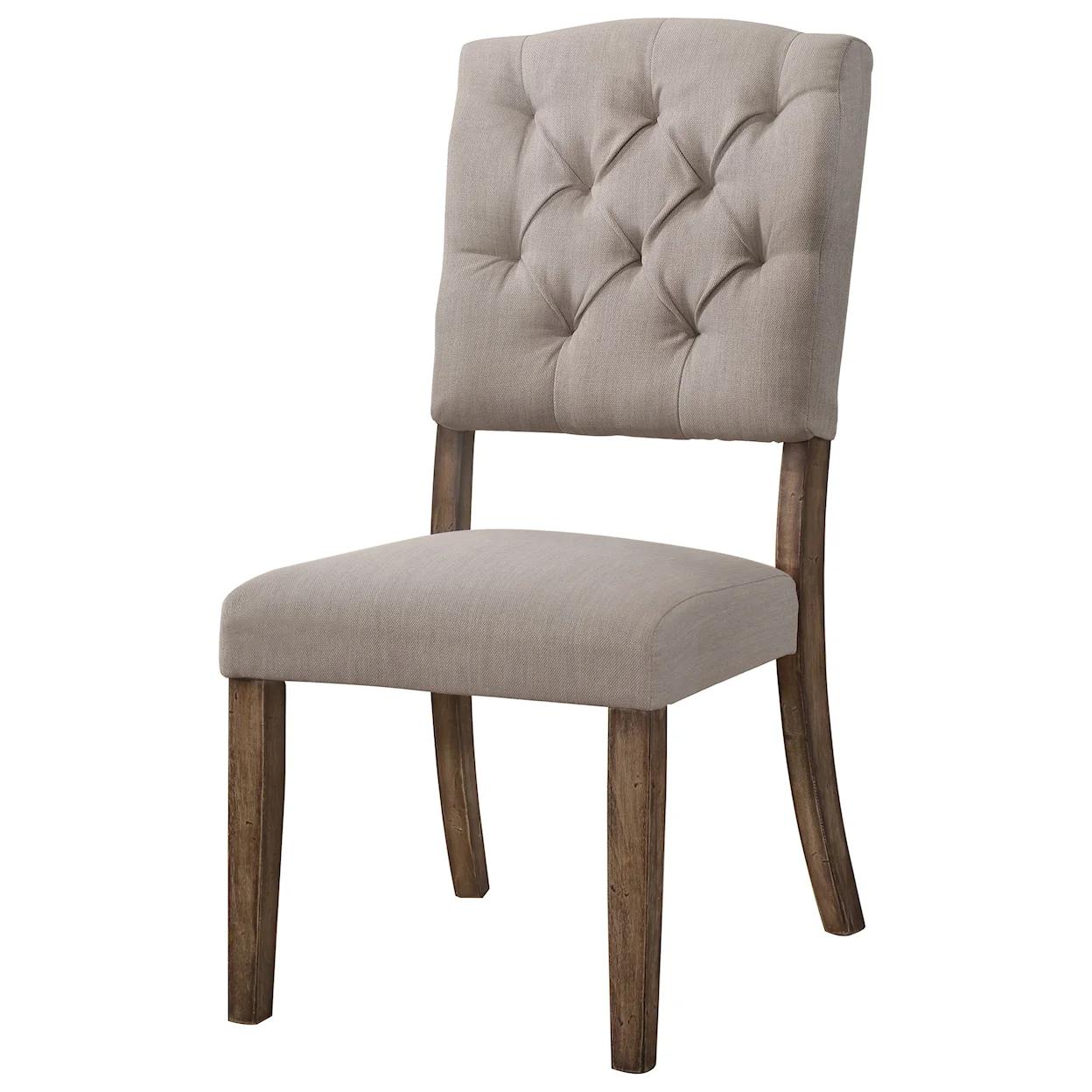 

    
Rustic Beige/Oak Wood Side Chair Set 2PCS Acme Bernard 66187-2PCS
