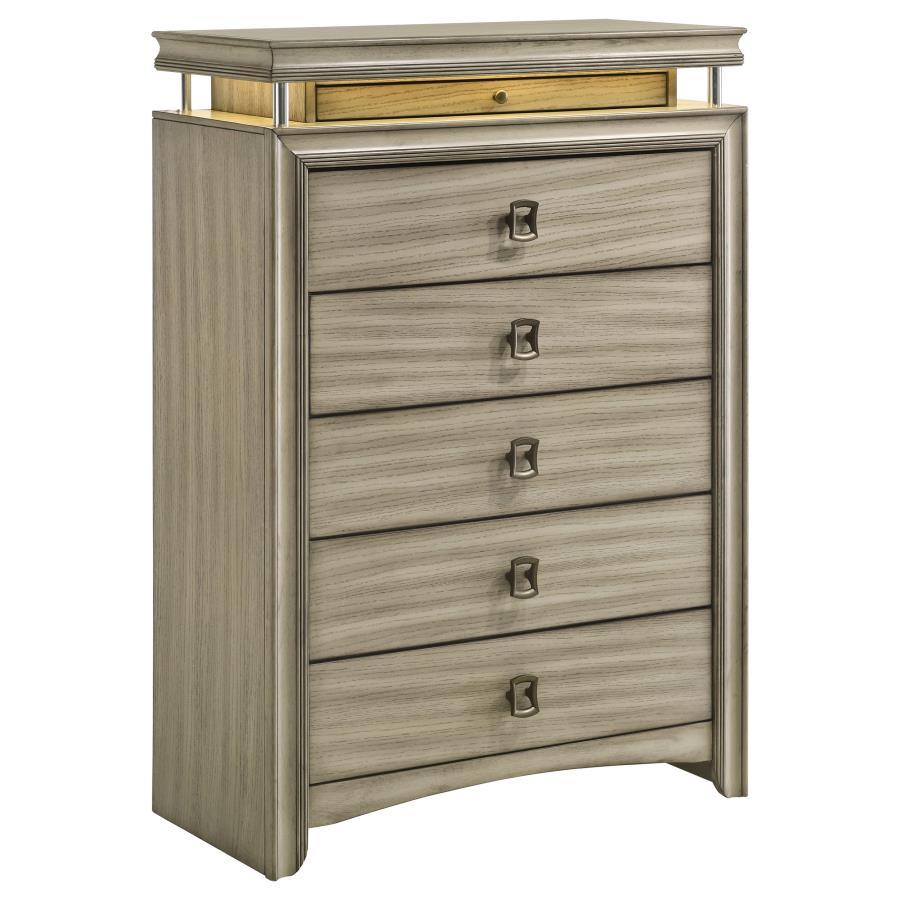 

    
Rustic Beige Wood Chest Coaster Giselle 224395
