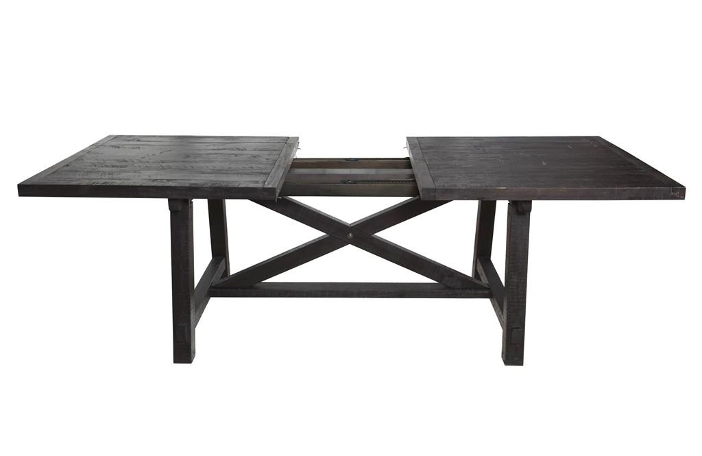 

                    
Buy Rustic Black Pine Finish Extendable Dining Set 5Pcs YOSEMITE  by Modus Furniture
