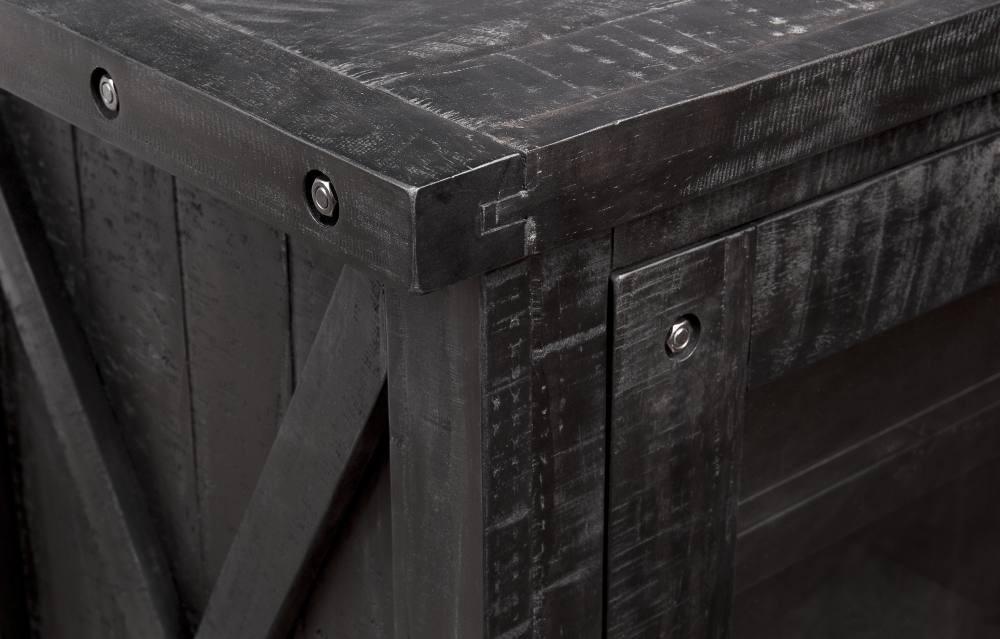

    
 Shop  Rustic Black Pine Finish Extendable Dining Set 6Pcs YOSEMITE  by Modus Furniture
